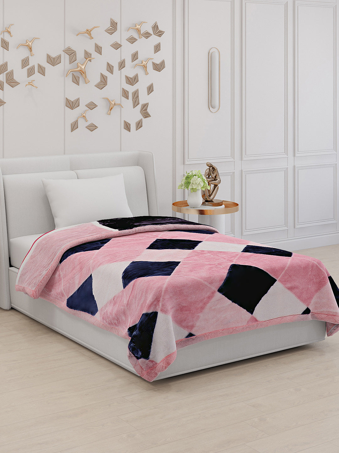 Printed Single Bed Blanket for Heavy Winter -2 Ply