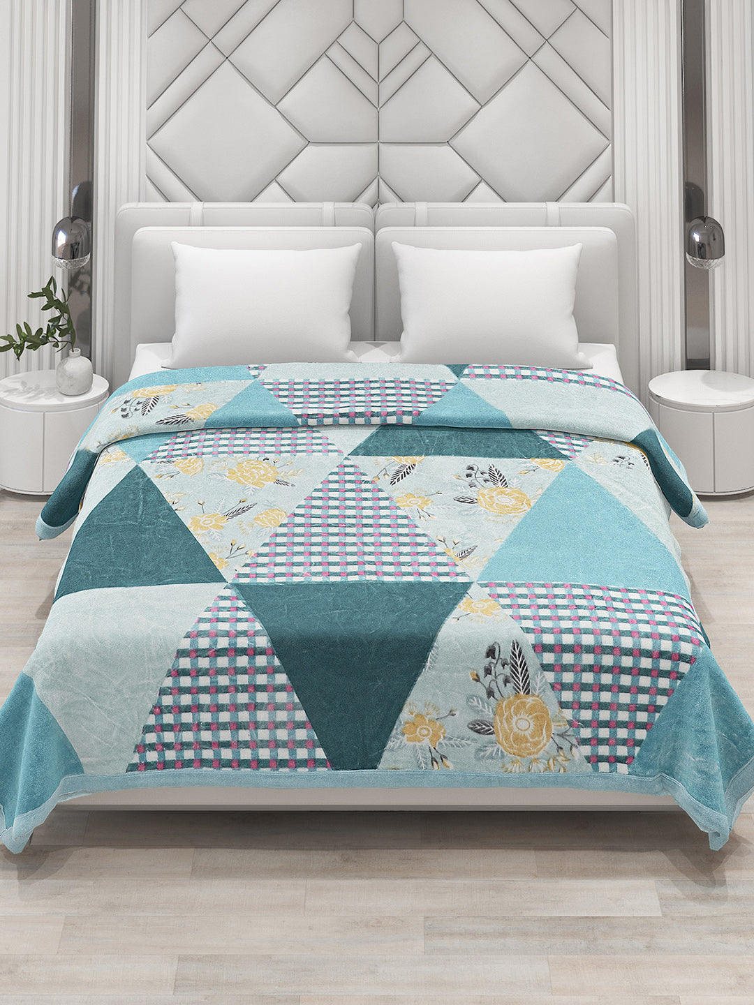 Printed Double Bed Blanket for Heavy Winter -2 Ply