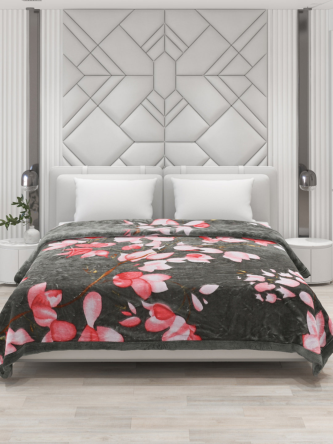 Printed Double Bed Blanket for Heavy Winter -2 Ply