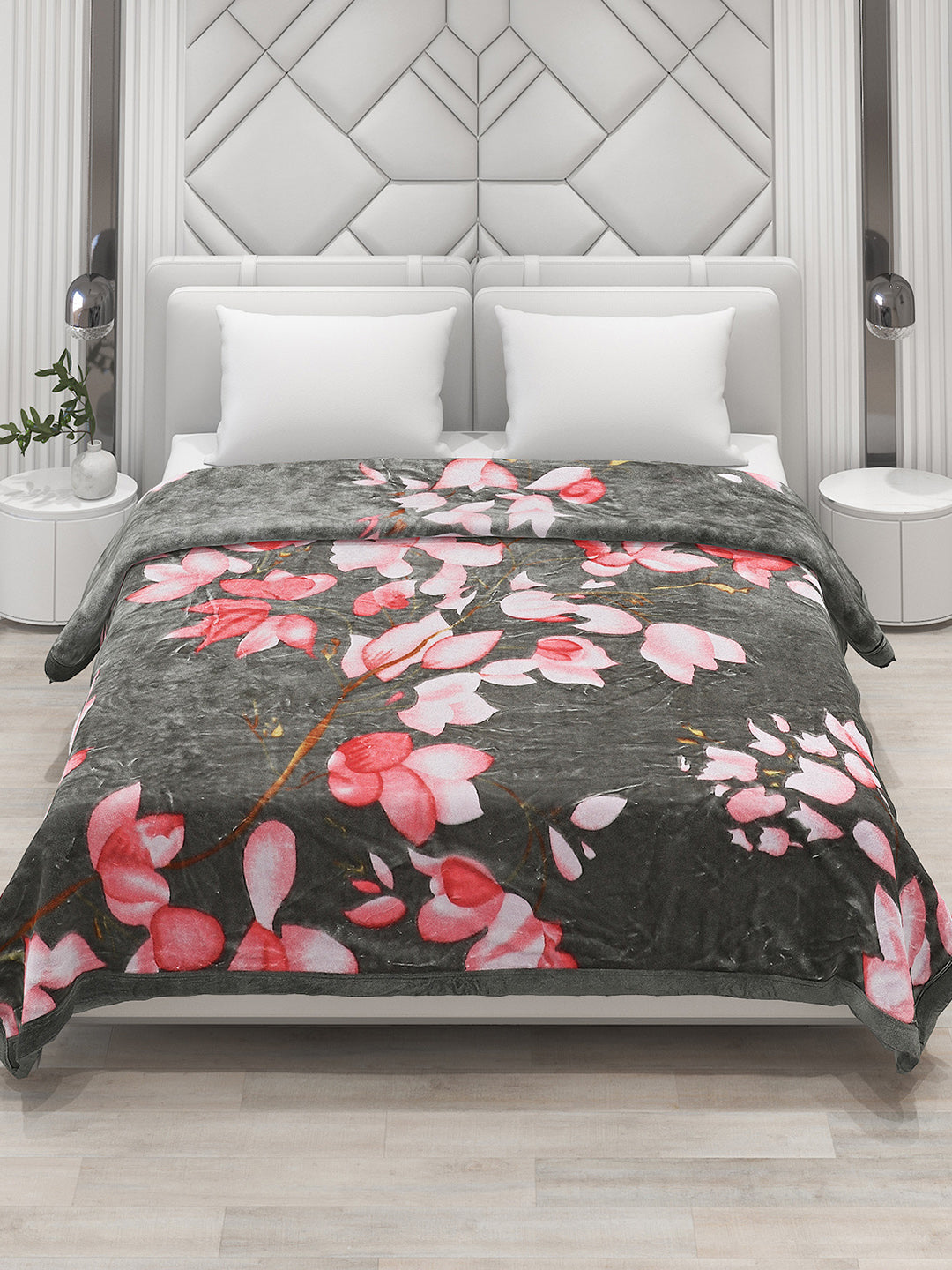 Printed Double Bed Blanket for Heavy Winter -2 Ply