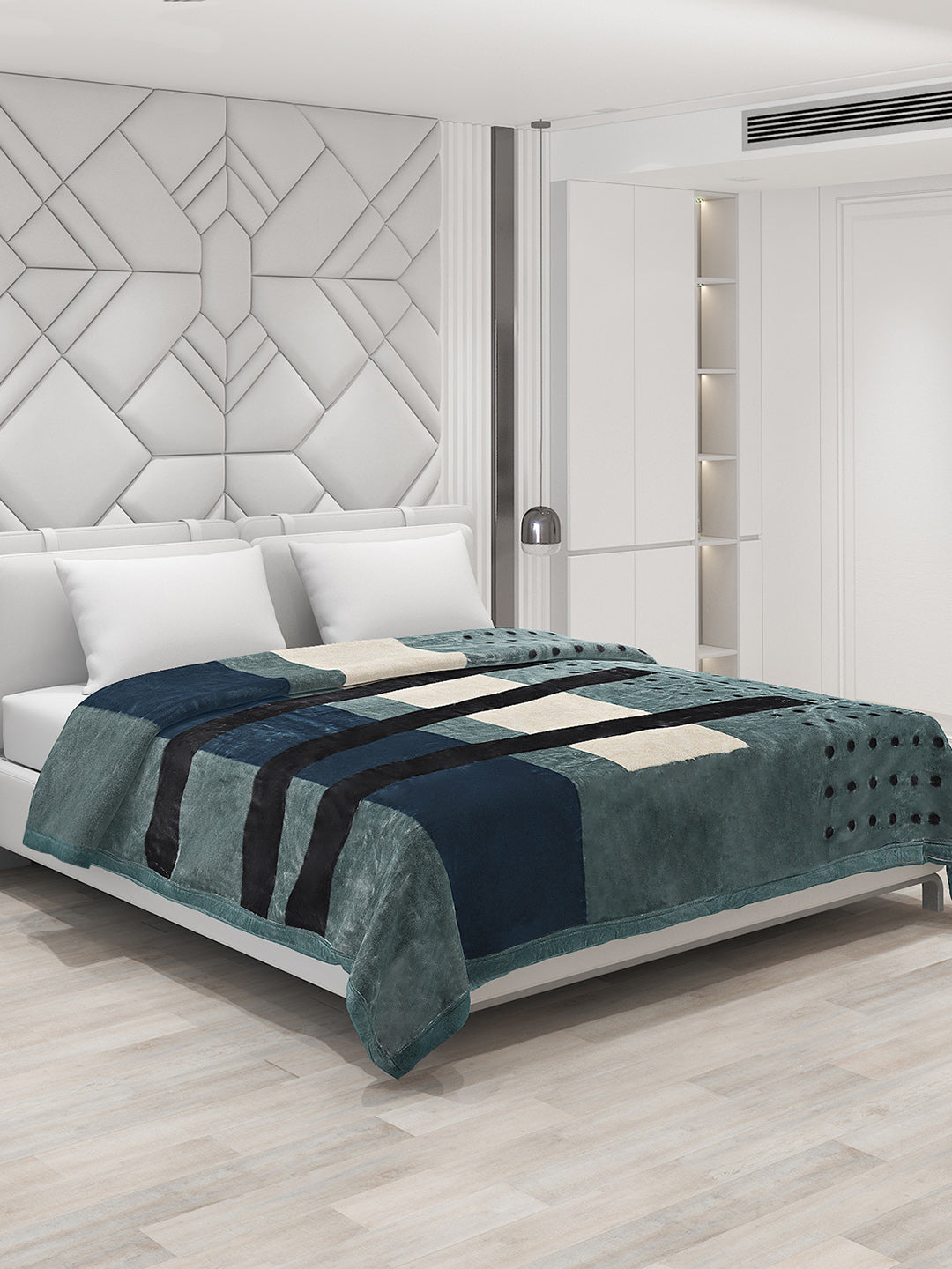 Printed Double Bed Blanket for Heavy Winter -2 Ply