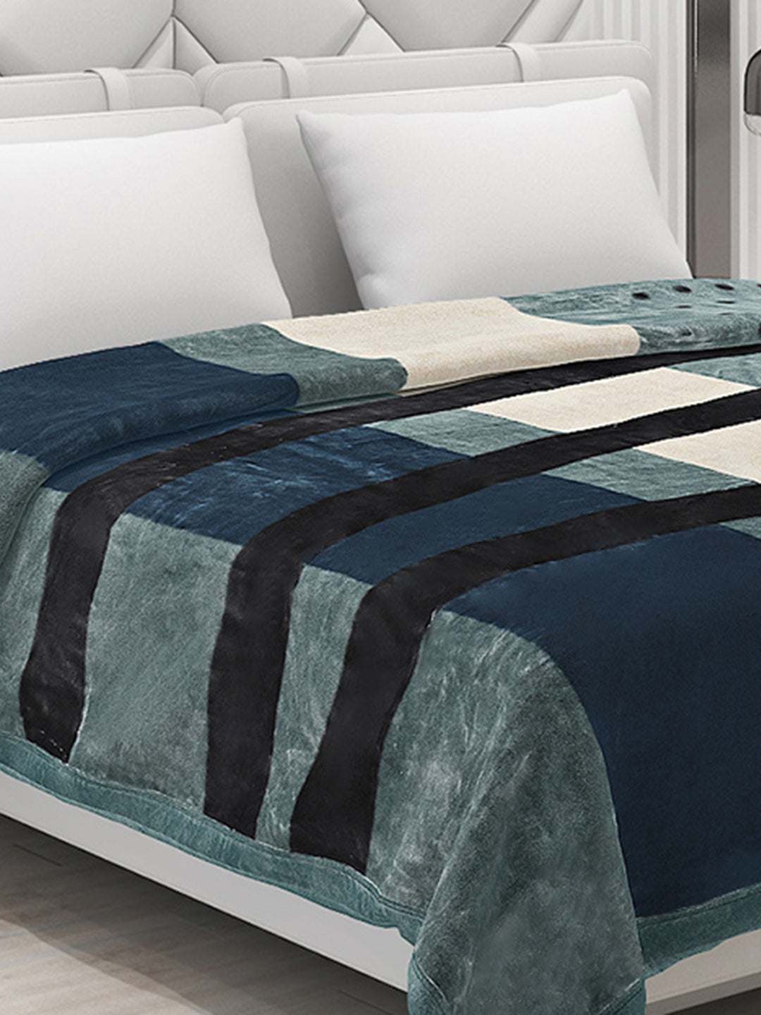 Printed Double Bed Blanket for Heavy Winter -2 Ply