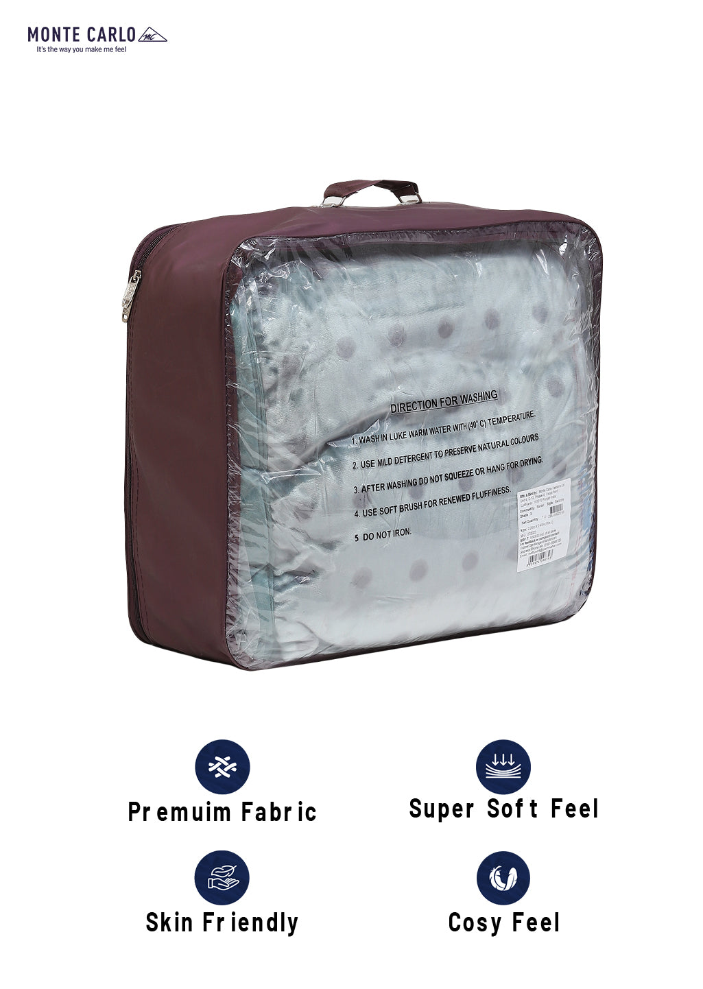 Printed Double Bed Blanket for Heavy Winter -2 Ply