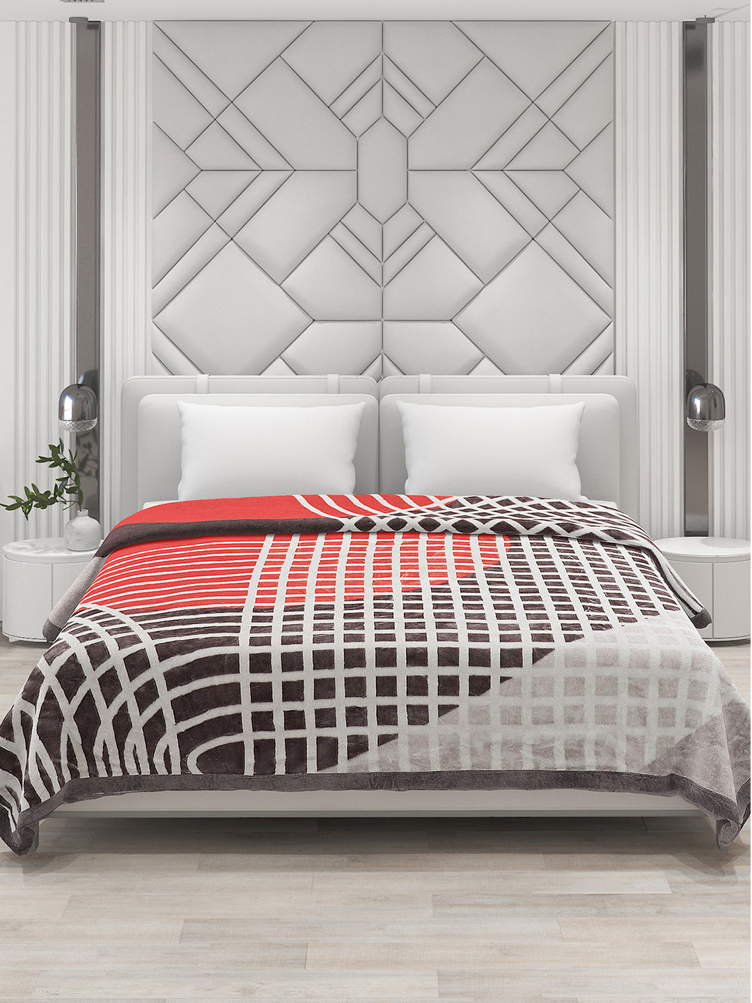 Printed Double Bed Blanket for Heavy Winter -2 Ply