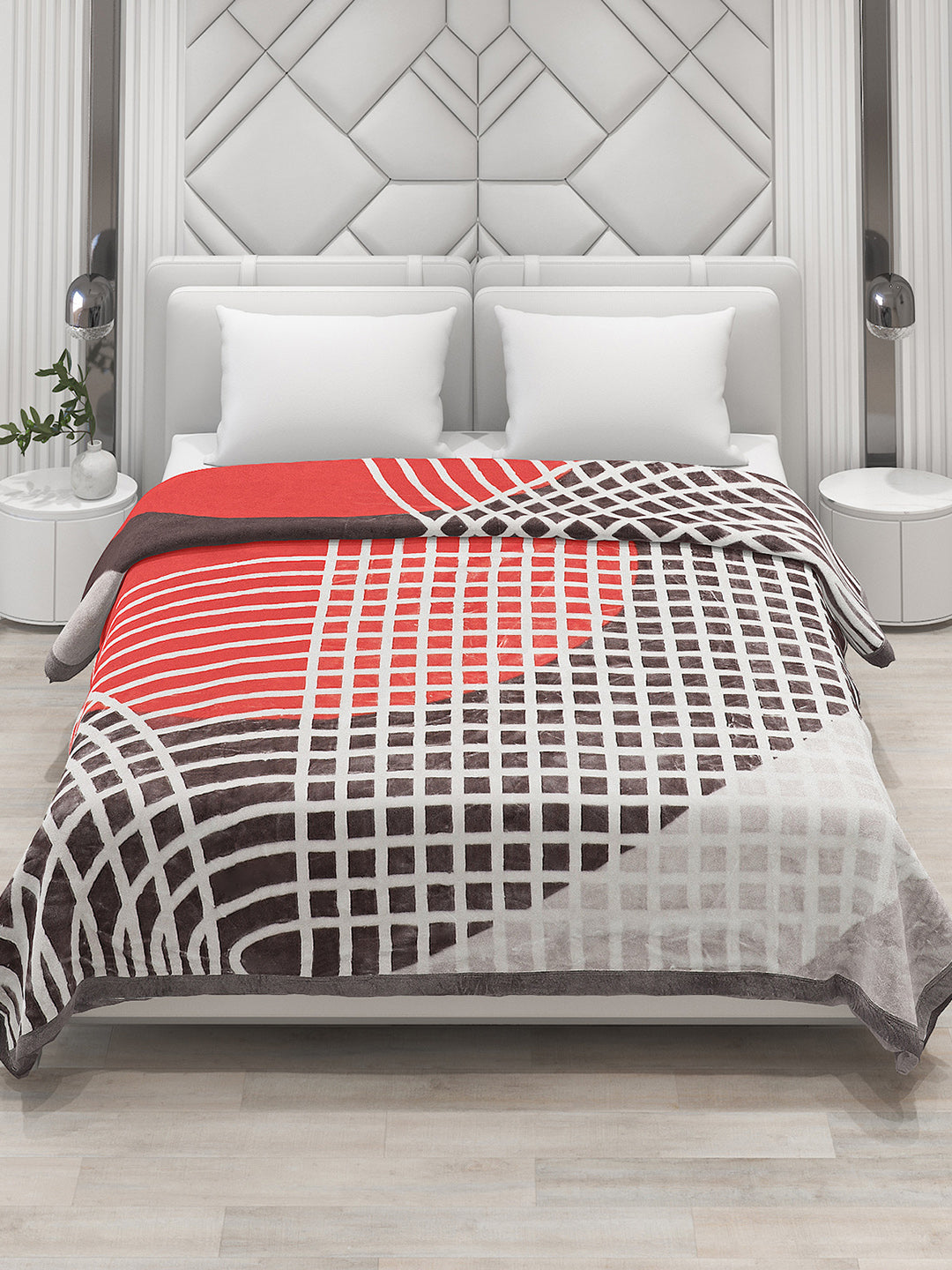 Printed Double Bed Blanket for Heavy Winter -2 Ply
