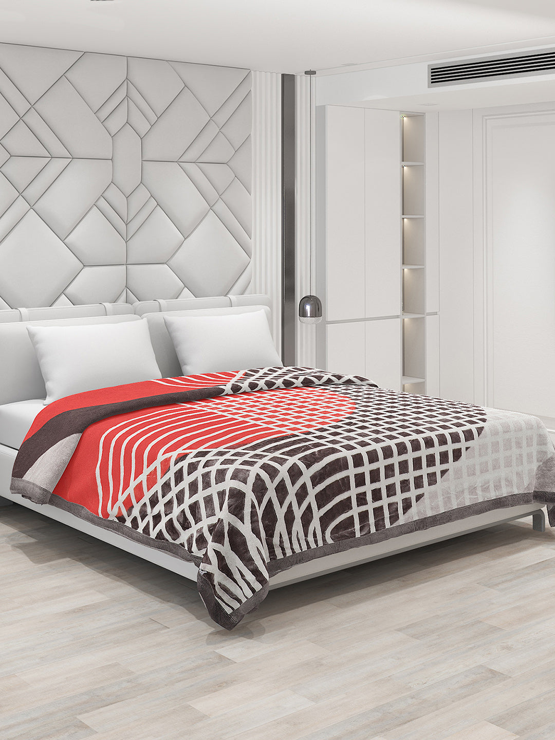 Printed Double Bed Blanket for Heavy Winter -2 Ply