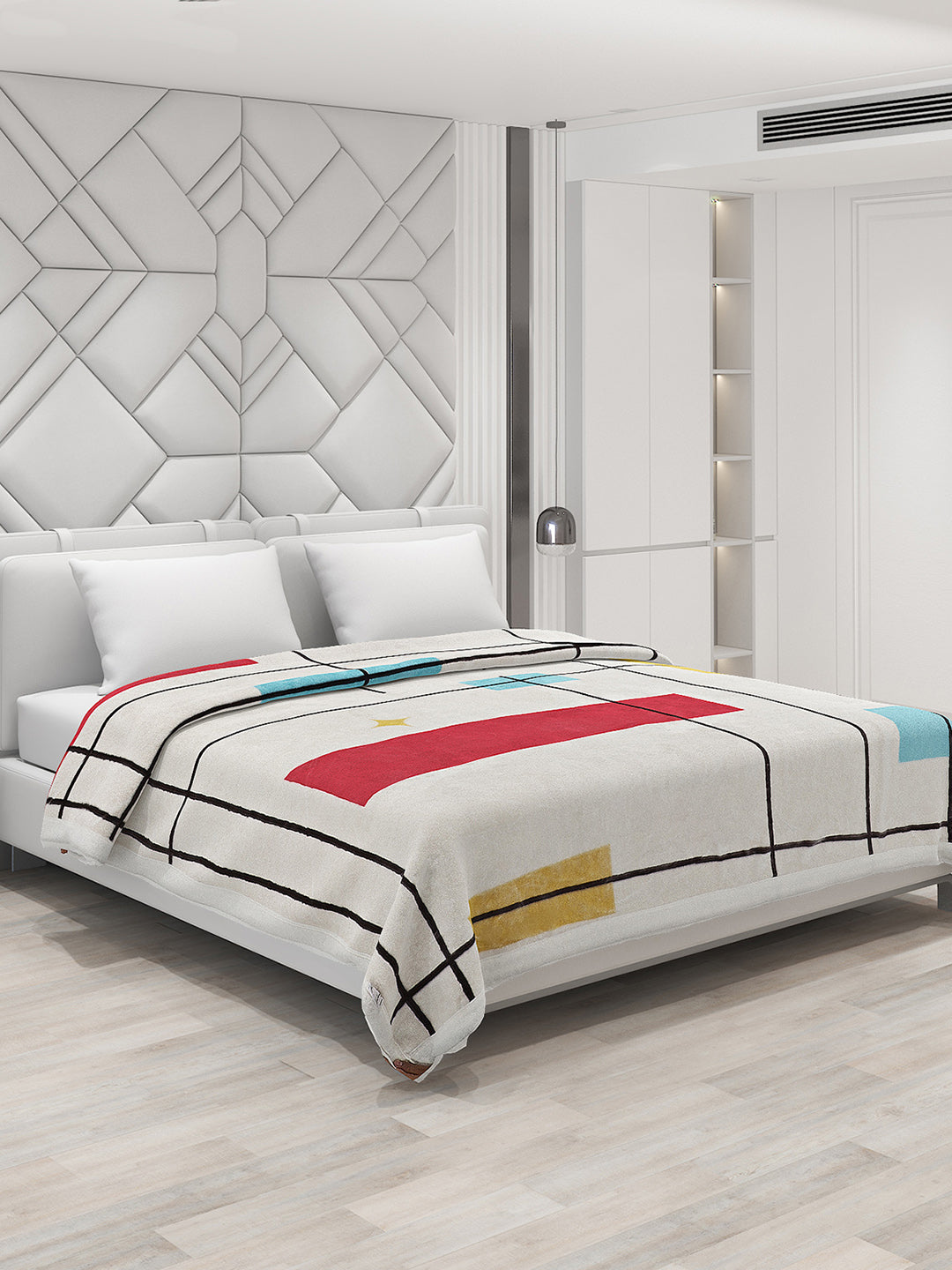 Printed Double Bed Blanket for Heavy Winter -2 Ply