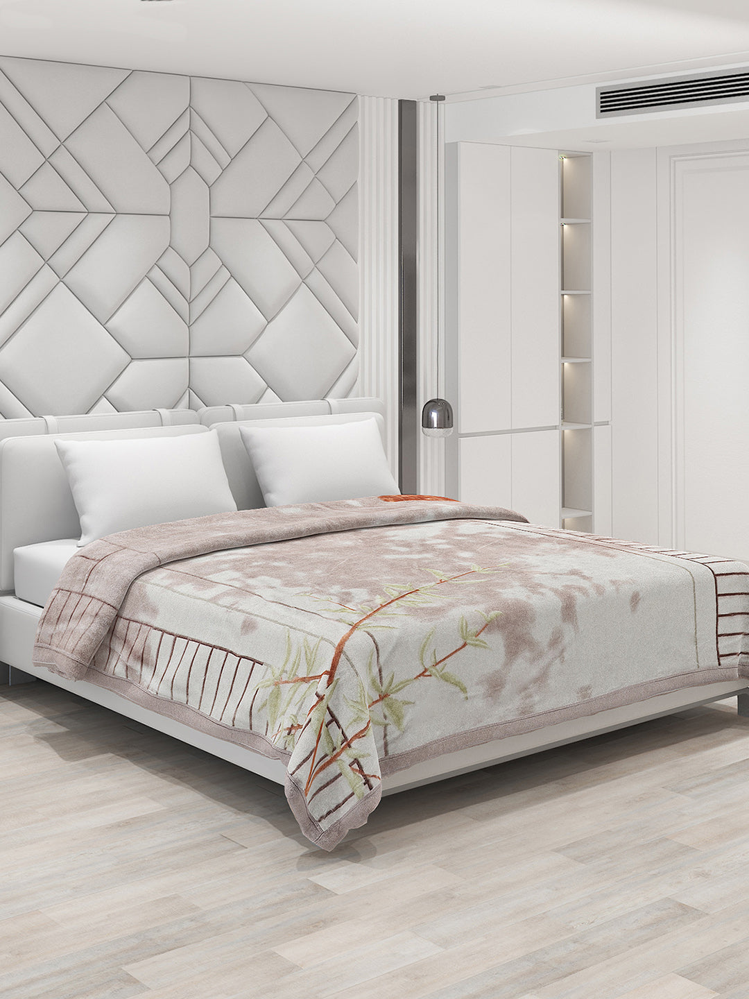 Printed Double Bed Blanket for Heavy Winter -2 Ply