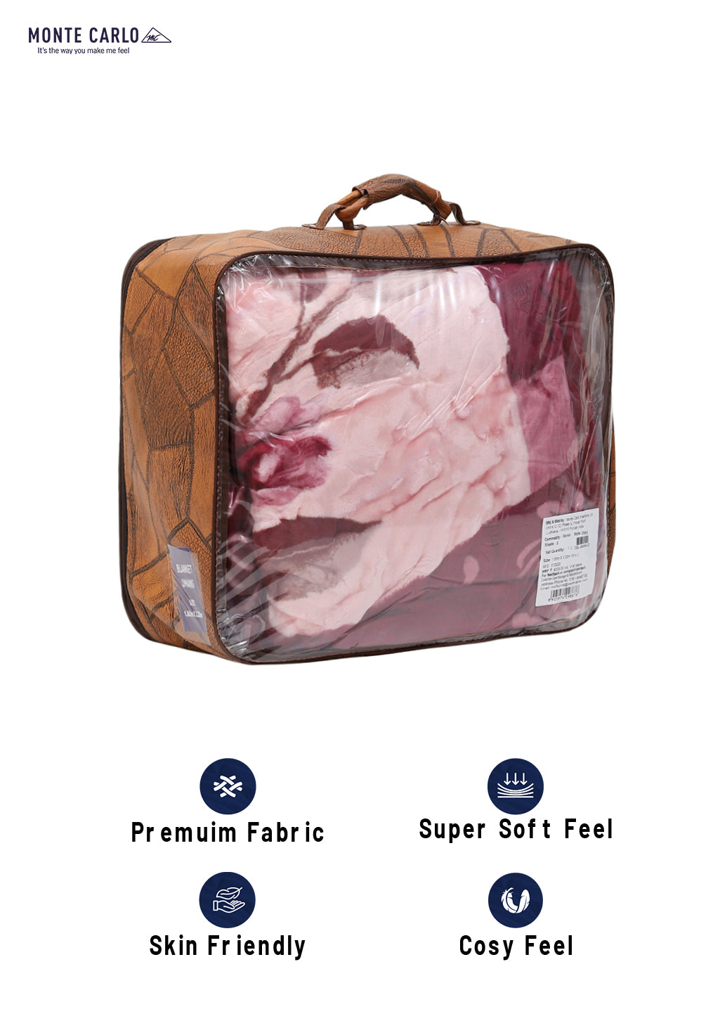 Printed Single Bed Blanket for Heavy Winter -3 Ply