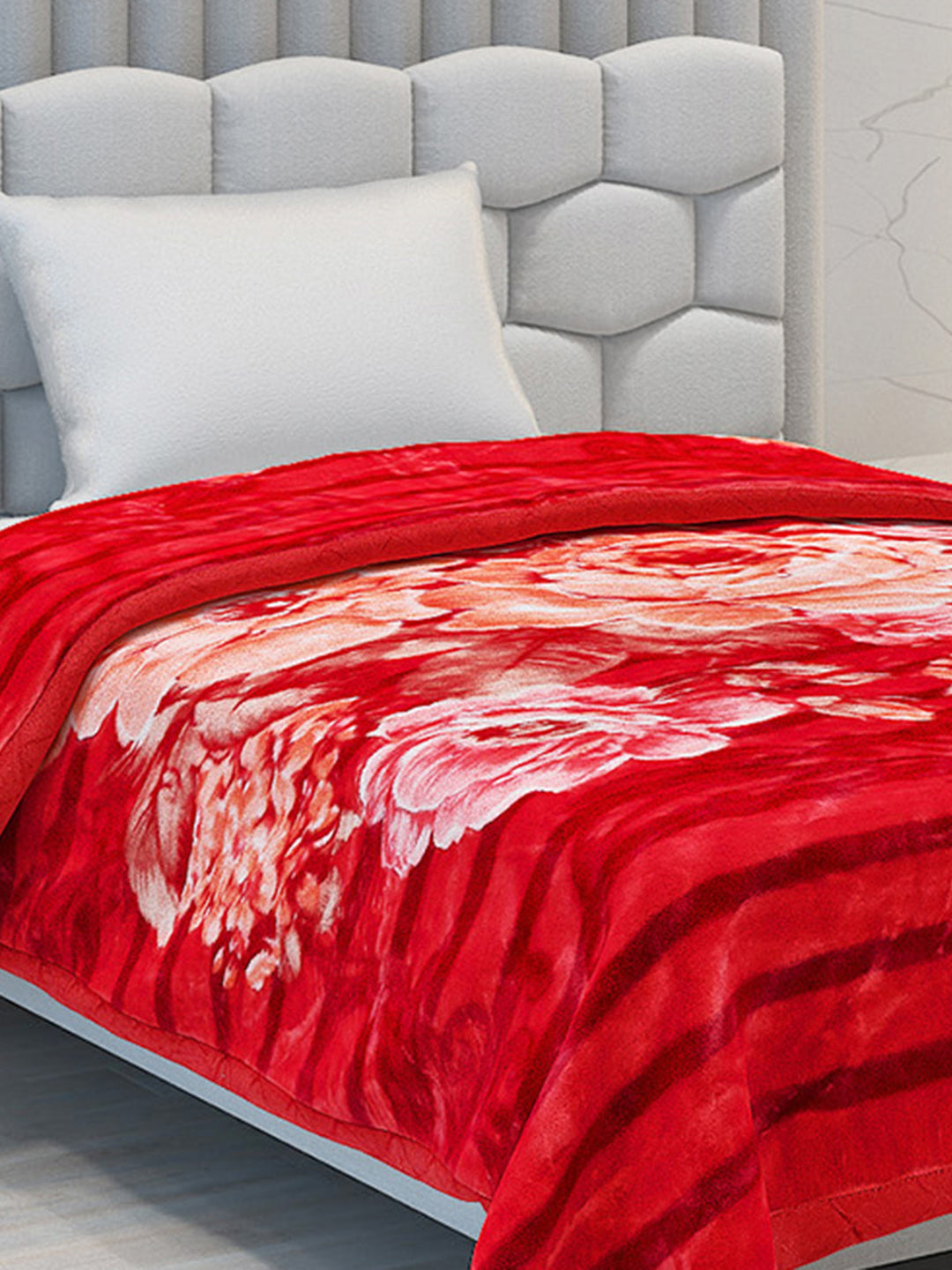 Printed Single Bed Blanket for Heavy Winter -3 Ply