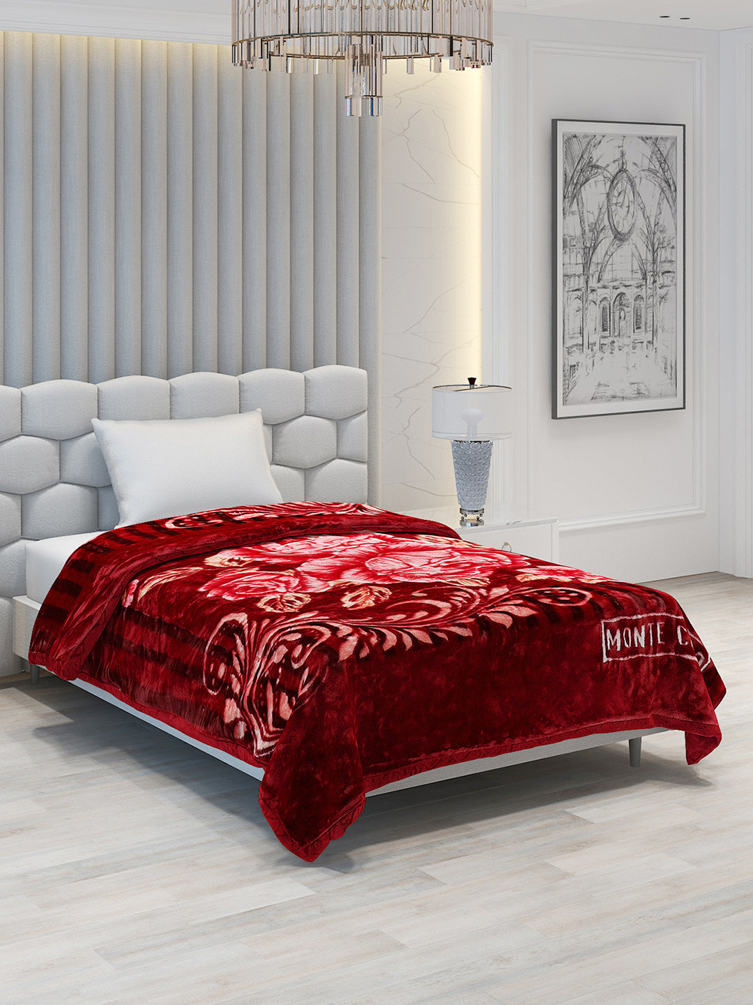 Printed Single Bed Blanket for Heavy Winter -3 Ply