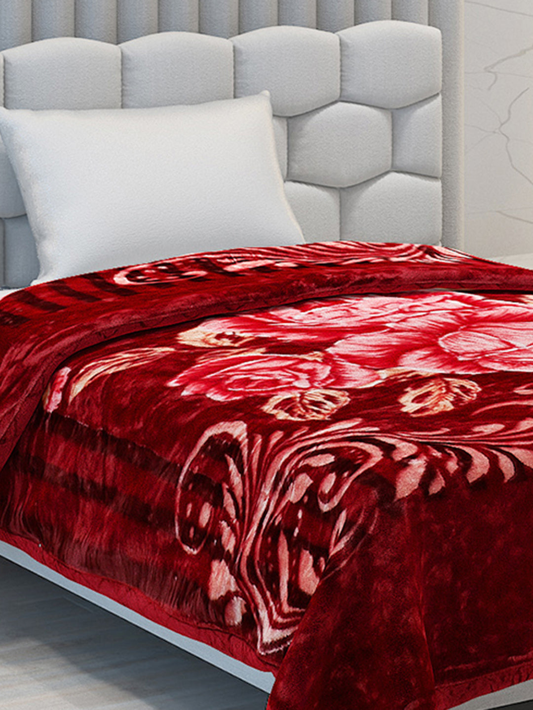 Printed Single Bed Blanket for Heavy Winter -3 Ply