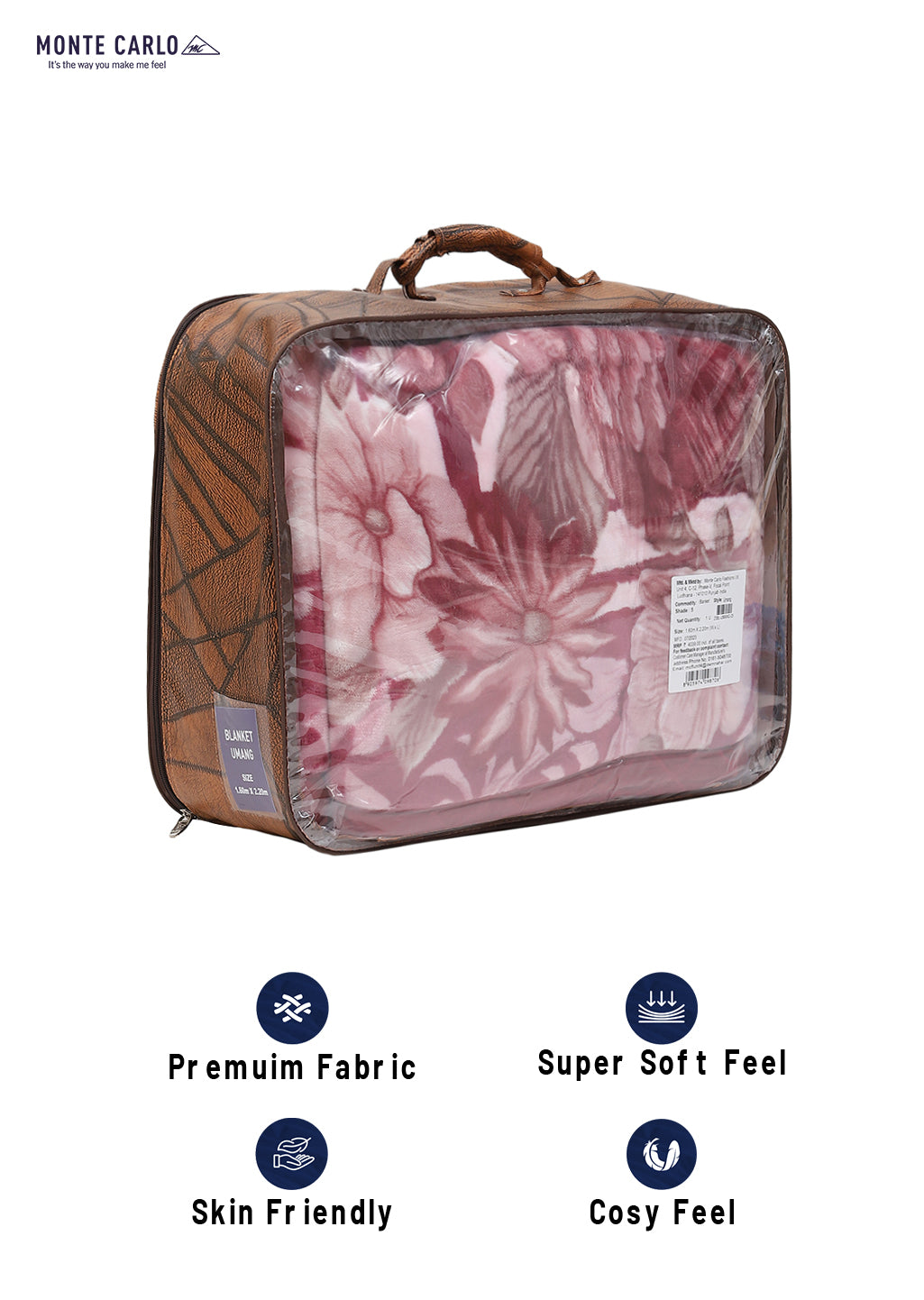 Printed Single Bed Blanket for Heavy Winter -3 Ply