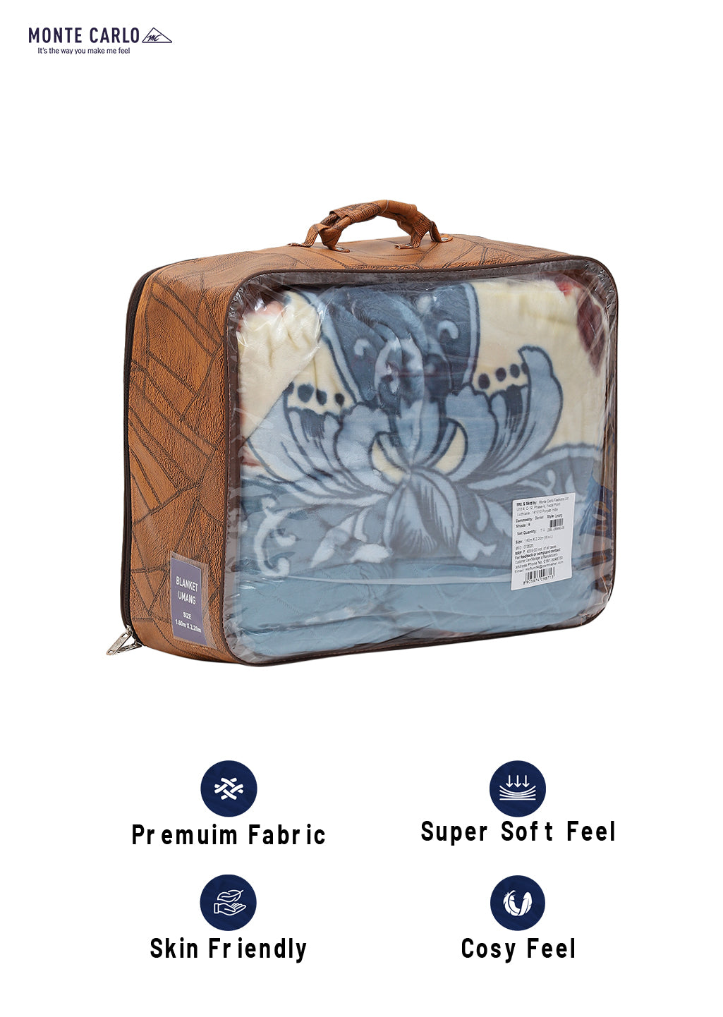 Printed Single Bed Blanket for Heavy Winter -3 Ply