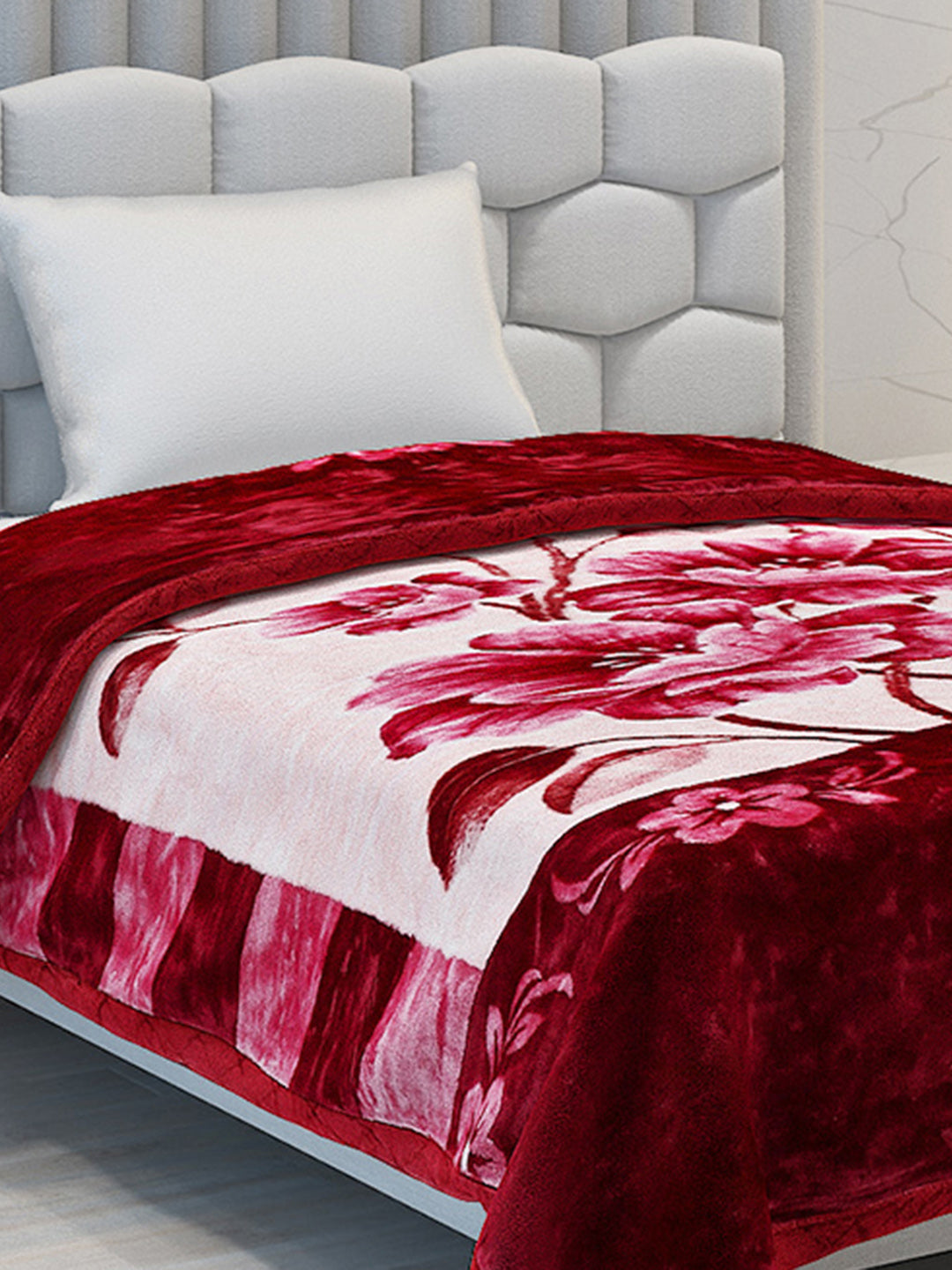 Printed Single Bed Blanket for Heavy Winter -3 Ply