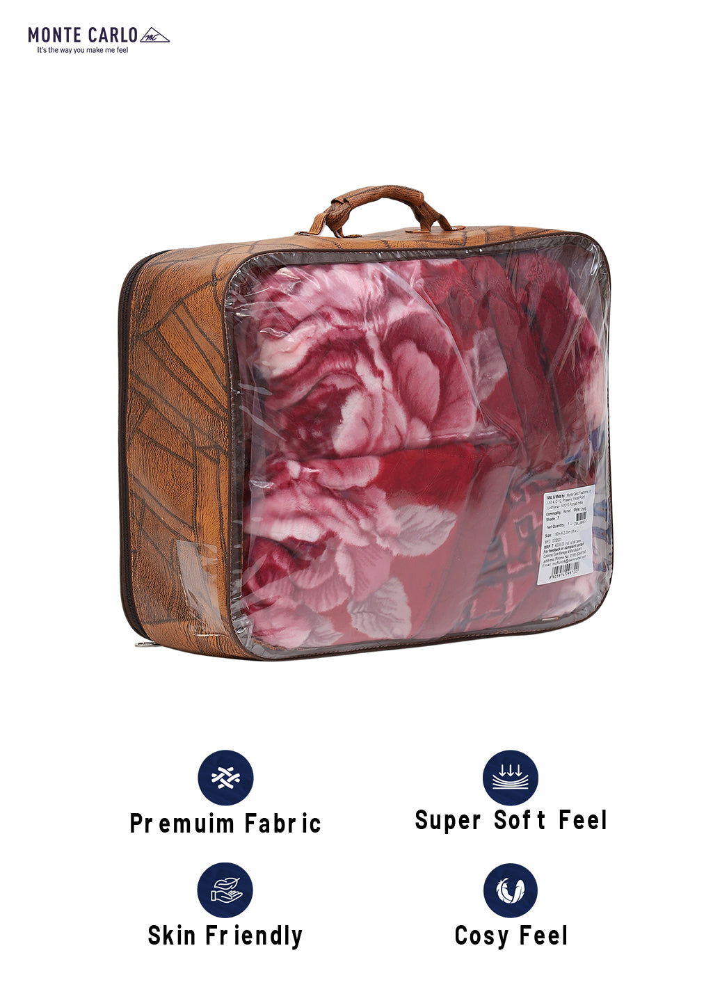 Printed Single Bed Blanket for Heavy Winter -3 Ply