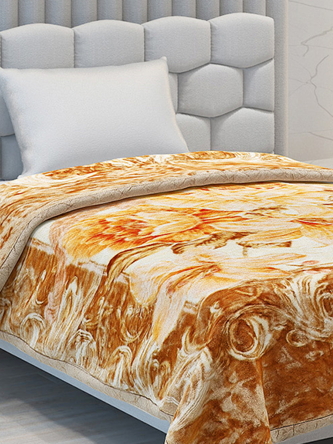 Printed Single Bed Blanket for Heavy Winter -3 Ply