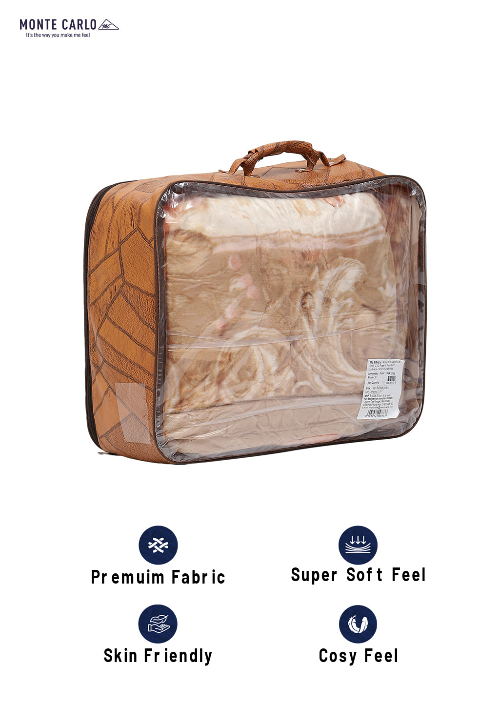 Printed Single Bed Blanket for Heavy Winter -3 Ply