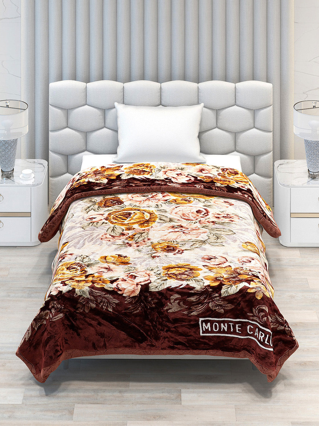 Printed Single Bed Blanket for Heavy Winter -3 Ply