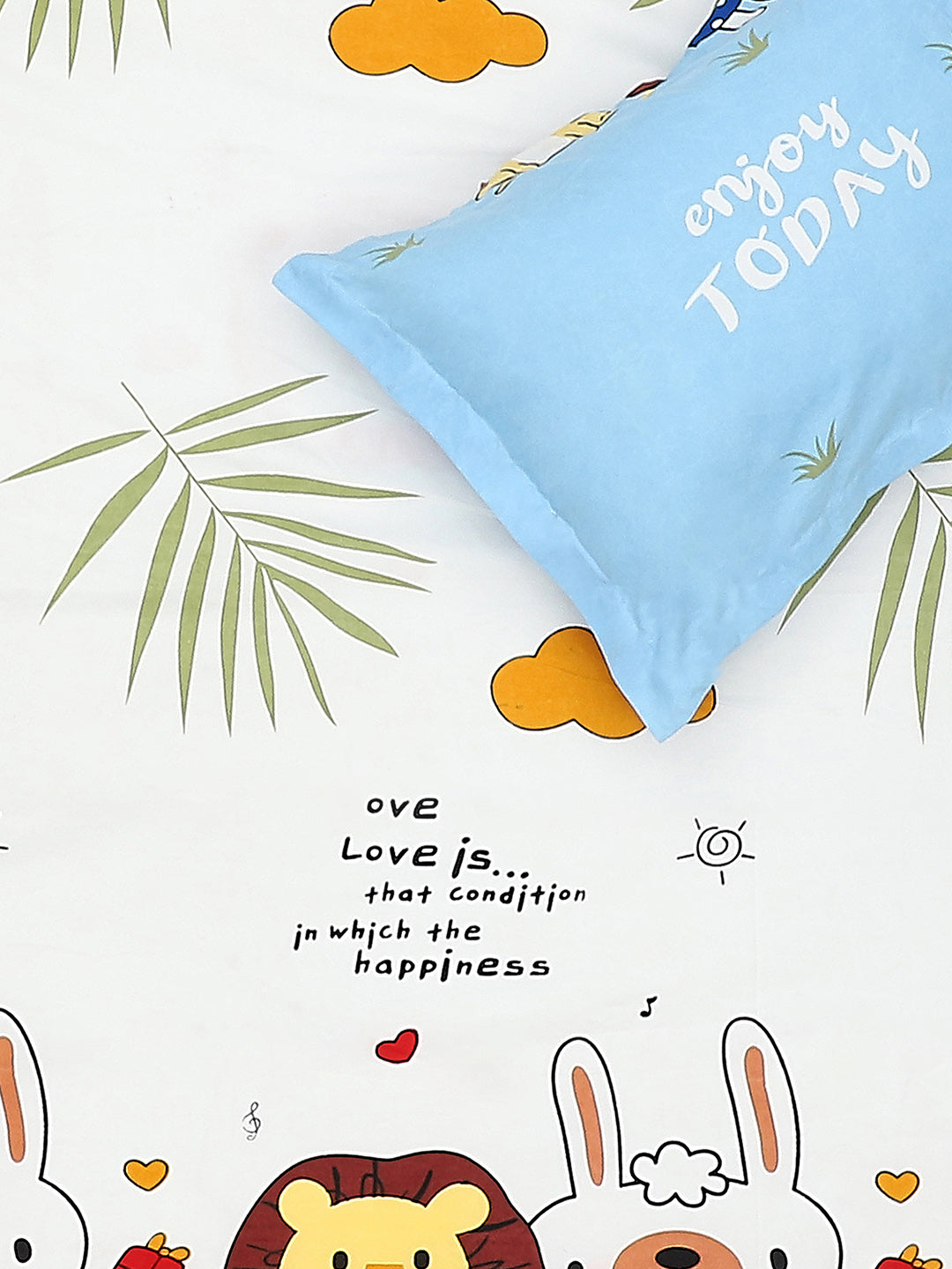 120 GSM Polyester Double Bed Bedsheet with 2 Pillow Covers - Updated - Updated - Updated