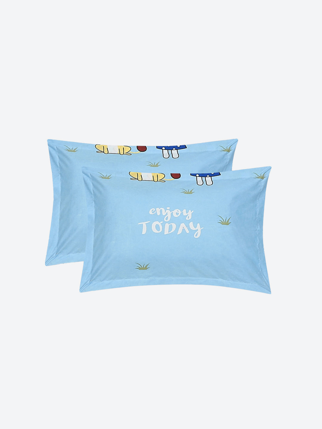 120 GSM Polyester Double Bed Bedsheet with 2 Pillow Covers - Updated - Updated - Updated