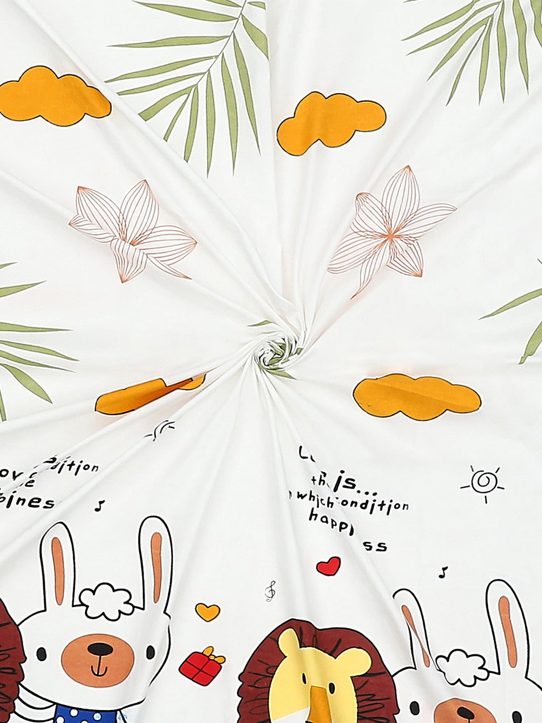 120 GSM Polyester Double Bed Bedsheet with 2 Pillow Covers - Updated - Updated - Updated