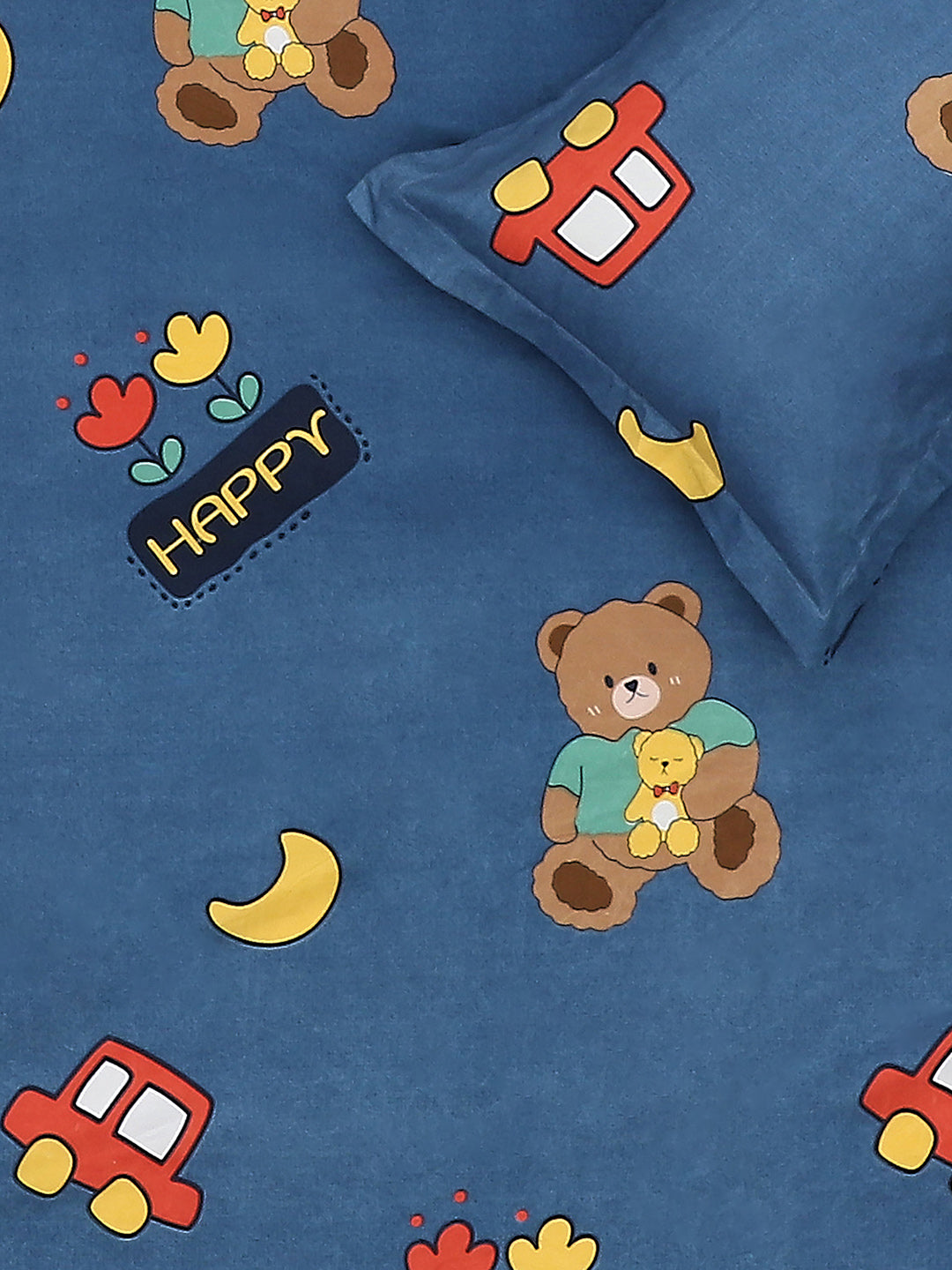 120 GSM Polyester Double Bed Bedsheet with 2 Pillow Covers - Updated - Updated