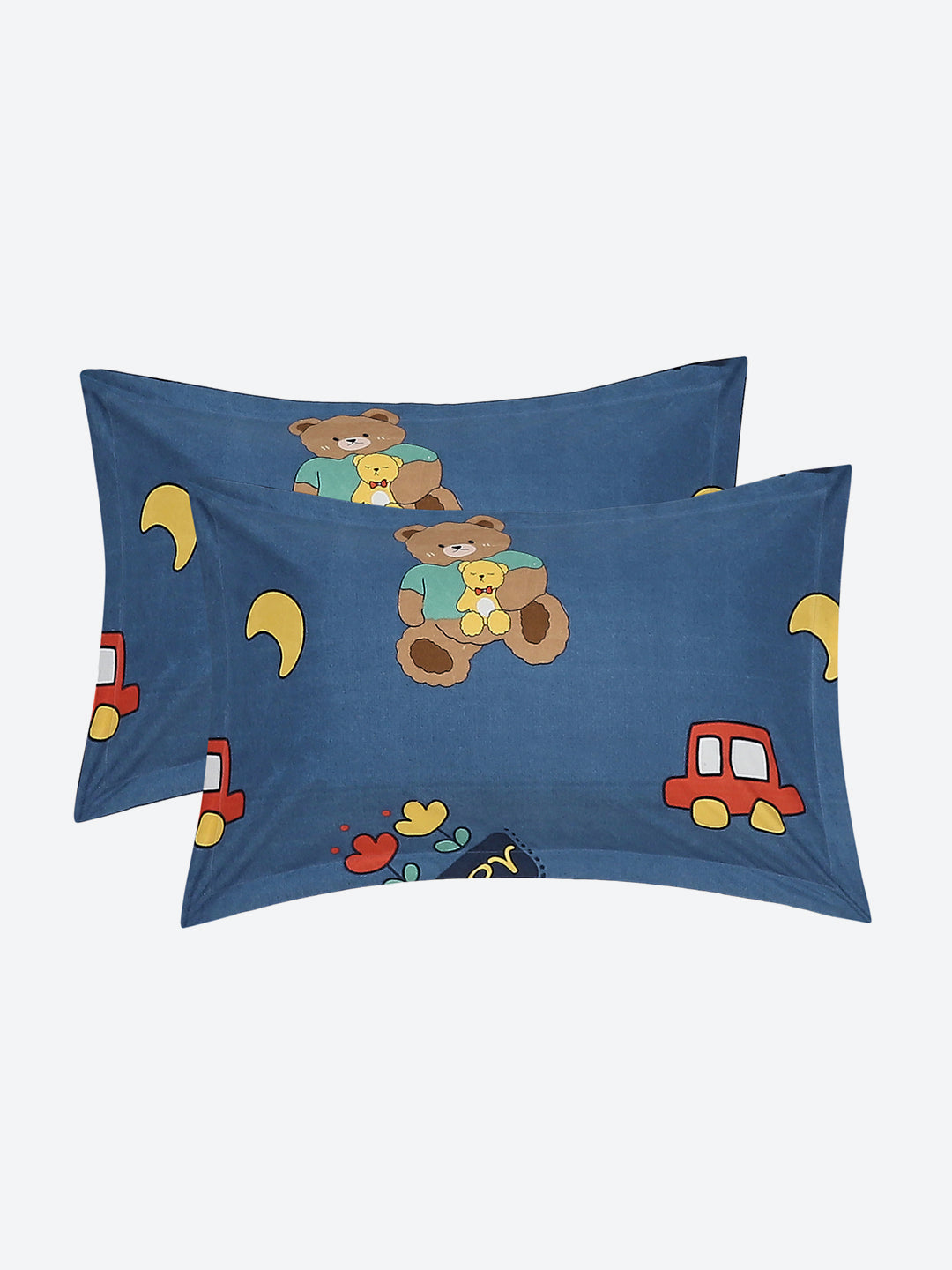 120 GSM Polyester Double Bed Bedsheet with 2 Pillow Covers - Updated - Updated