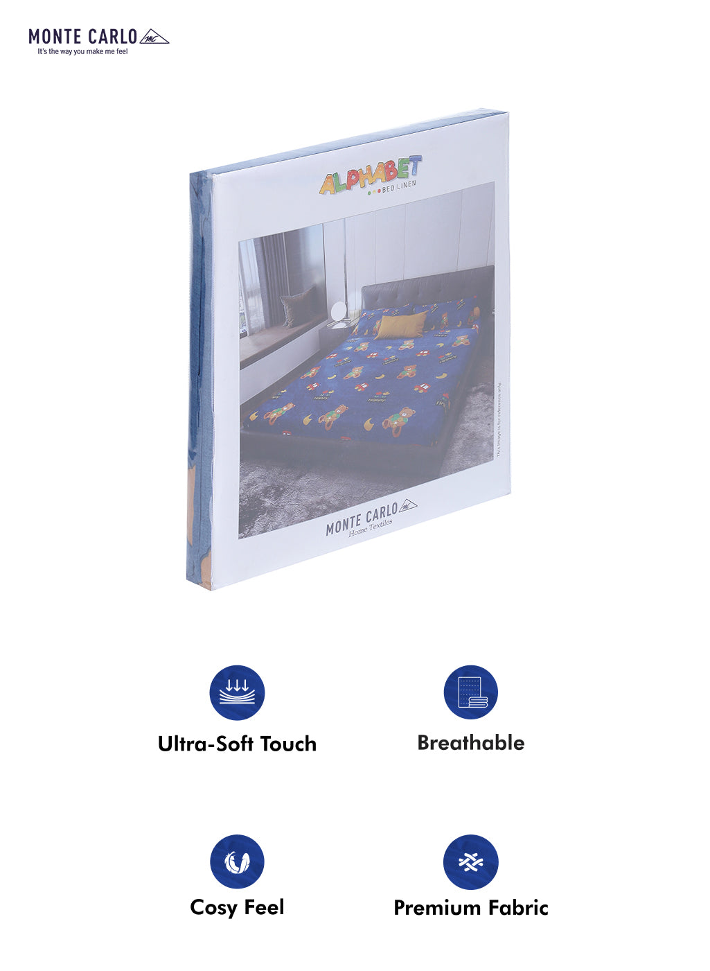 120 GSM Polyester Double Bed Bedsheet with 2 Pillow Covers - Updated - Updated