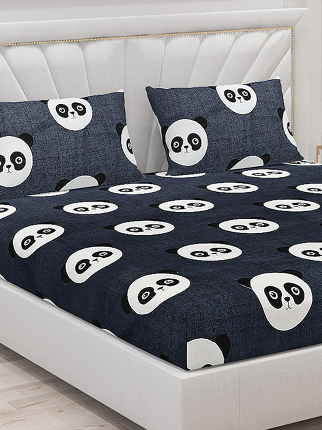 120 GSM Polyester Double Bed Bedsheet with 2 Pillow Covers - Updated