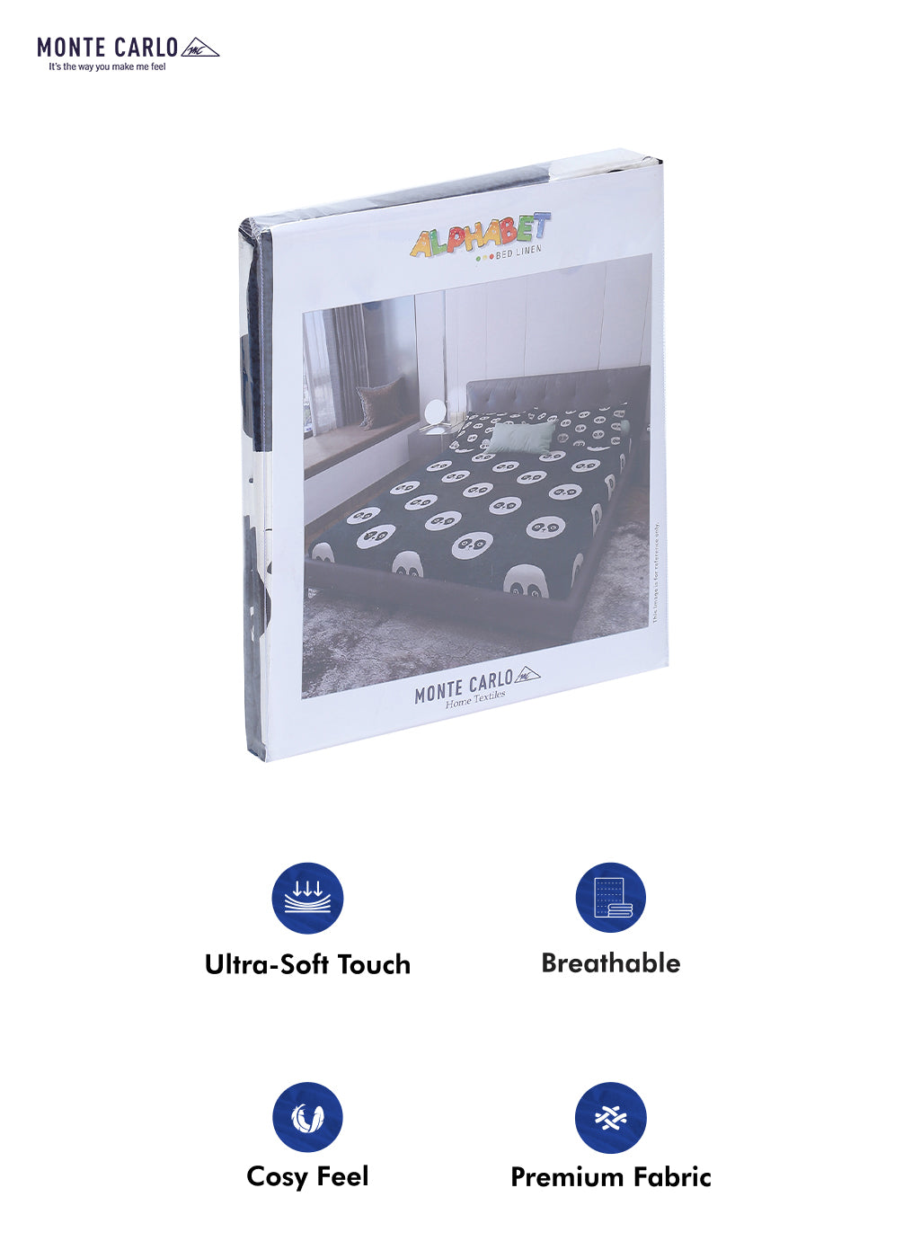 120 GSM Polyester Double Bed Bedsheet with 2 Pillow Covers - Updated