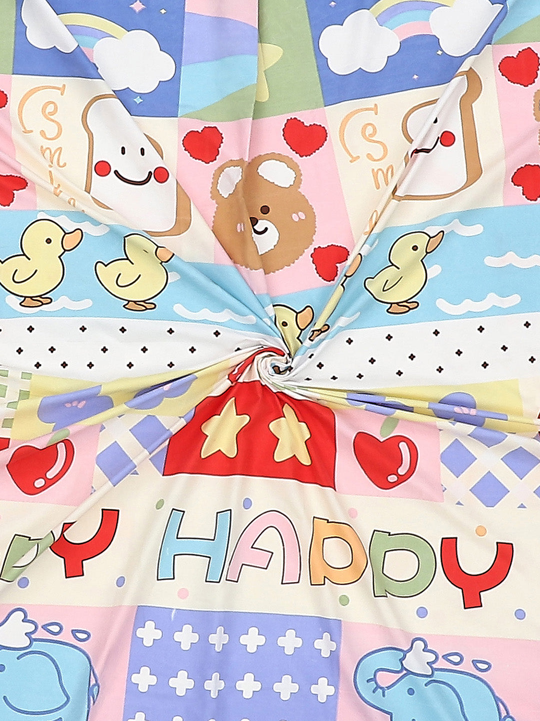 120 GSM Polyester Double Bed Bedsheet with 2 Pillow Covers - Updated - Updated - Updated