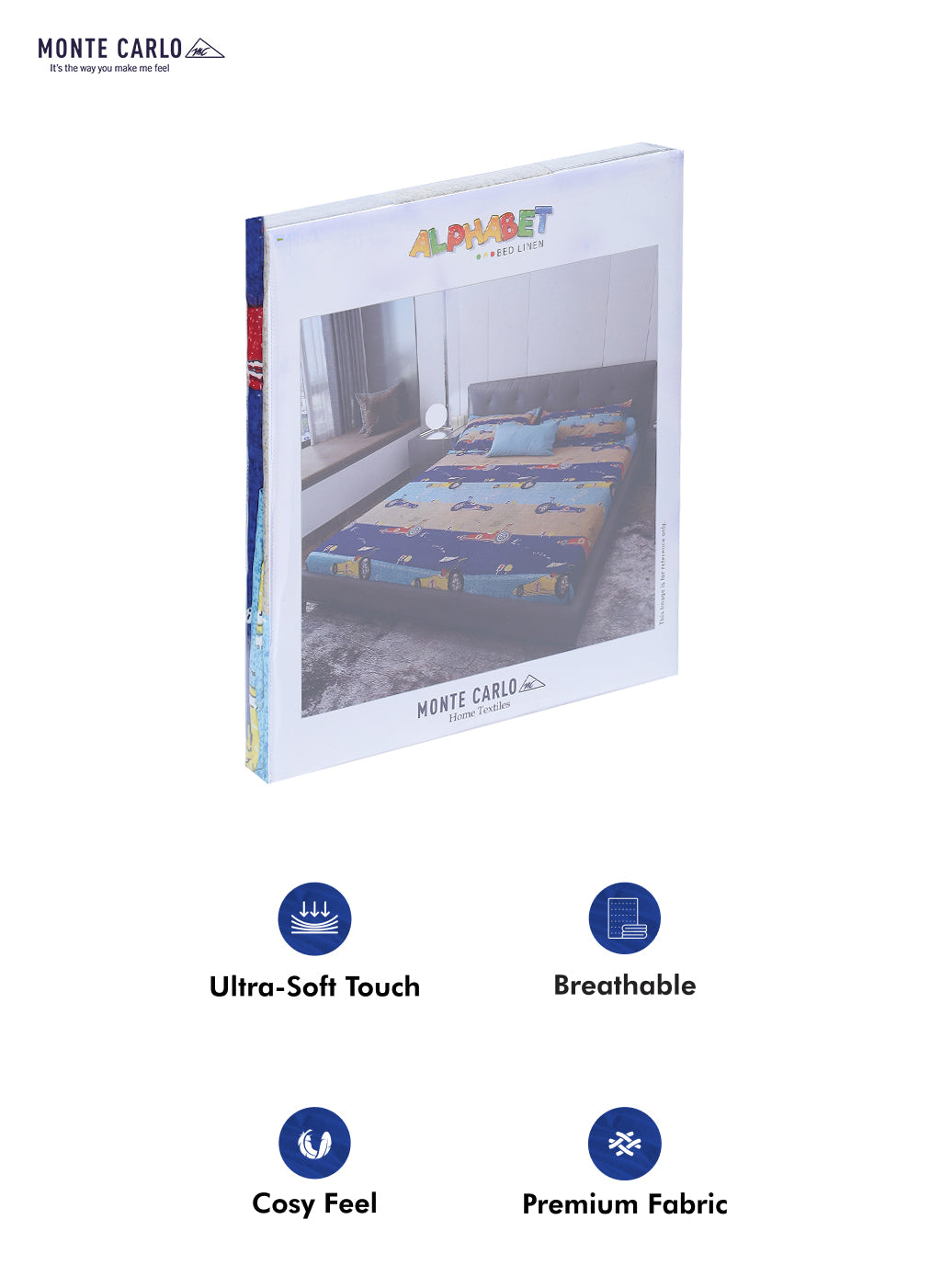 120 GSM Polyester Double Bed Bedsheet with 2 Pillow Covers - Updated - Updated