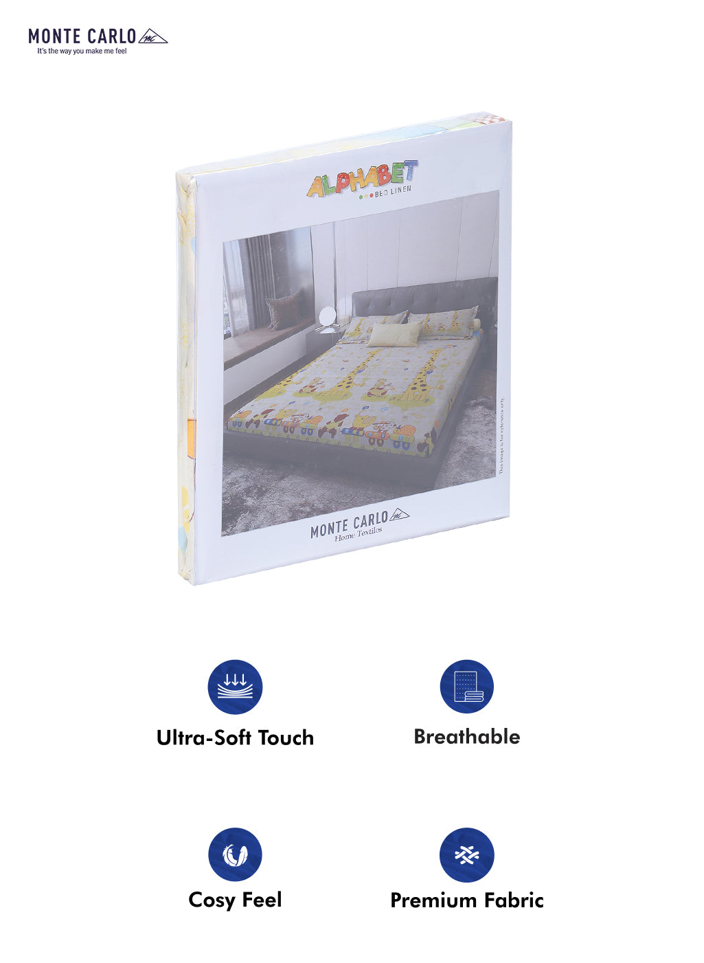 120 GSM Polyester Double Bed Bedsheet with 2 Pillow Covers - Updated - Updated