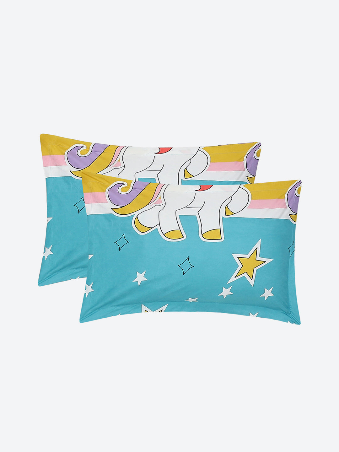 120 GSM Polyester Double Bed Bedsheet with 2 Pillow Covers - Updated - Updated - Updated