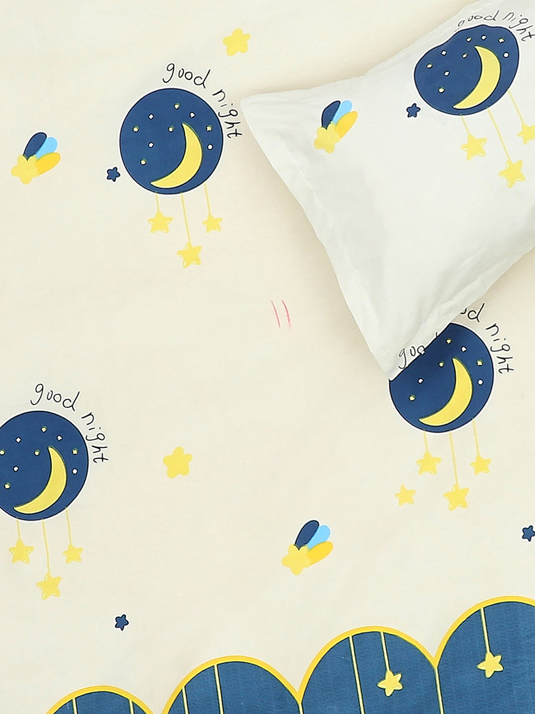120 GSM Polyester Double Bed Bedsheet with 2 Pillow Covers - Updated - Updated - Updated