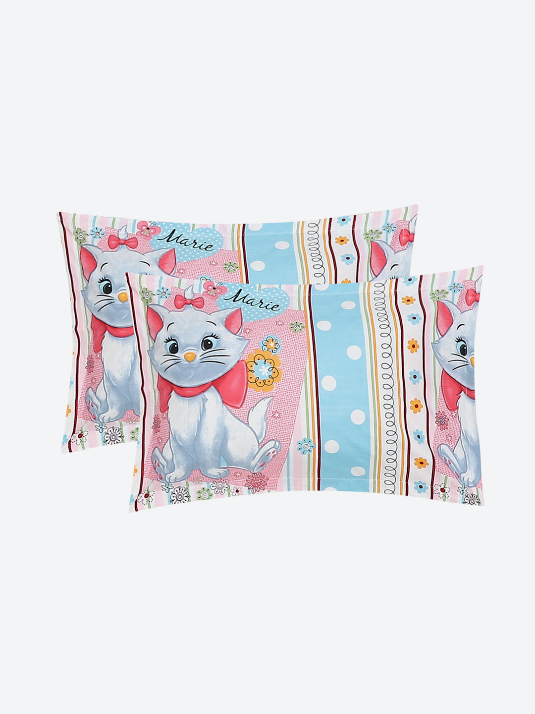 120 GSM Polyester Double Bed Bedsheet with 2 Pillow Covers - Updated - Updated - Updated