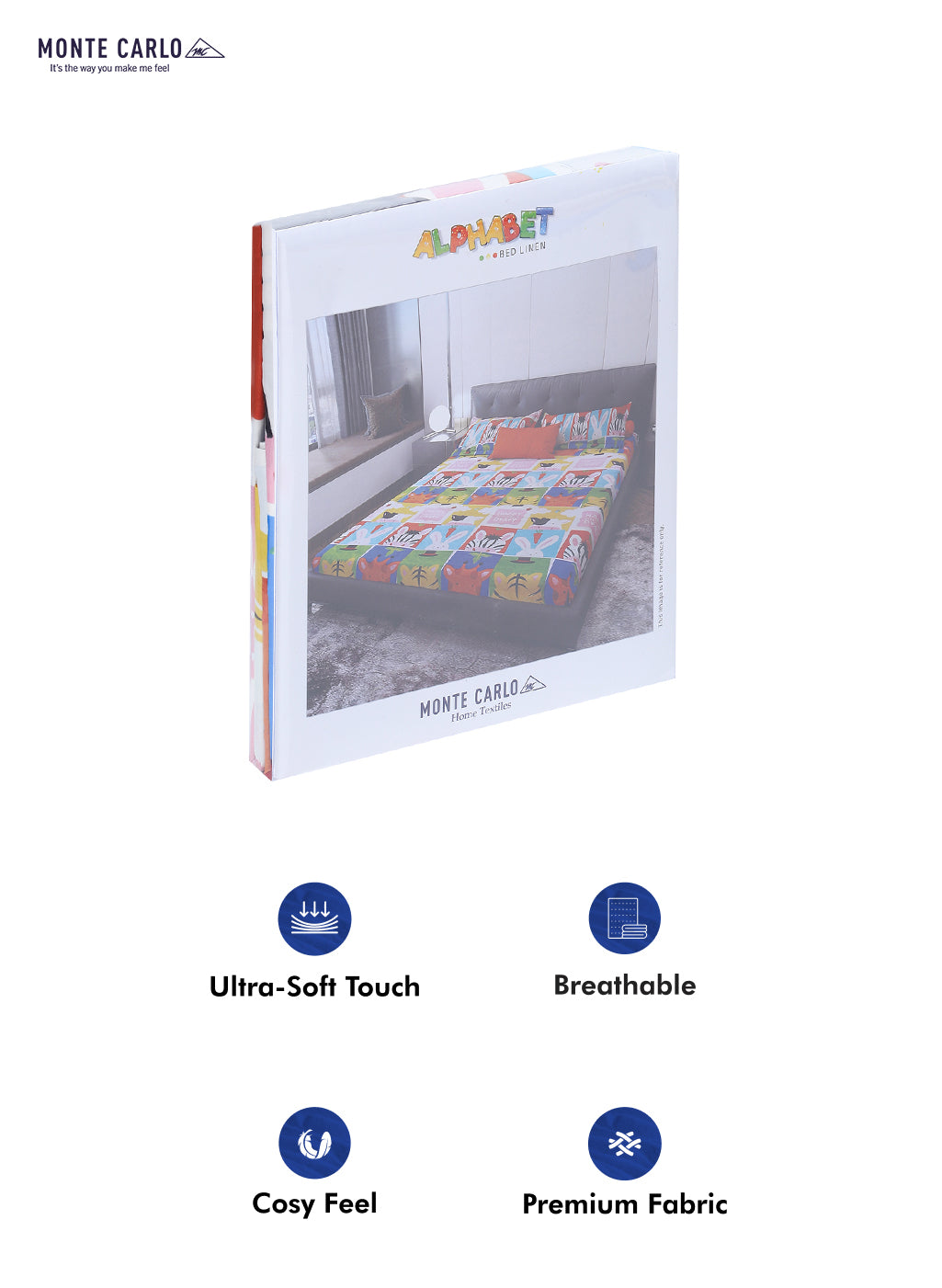 120 GSM Polyester Double Bed Bedsheet with 2 Pillow Covers - Updated - Updated