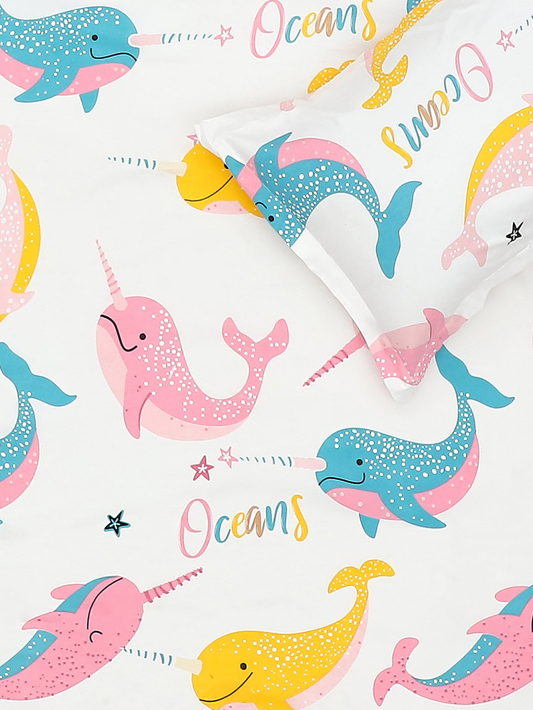 120 GSM Polyester Double Bed Bedsheet with 2 Pillow Covers - Updated - Updated