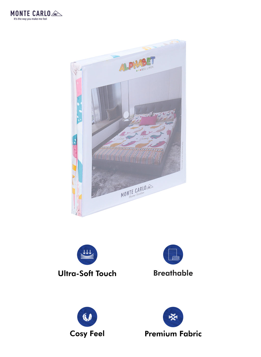 120 GSM Polyester Double Bed Bedsheet with 2 Pillow Covers - Updated - Updated