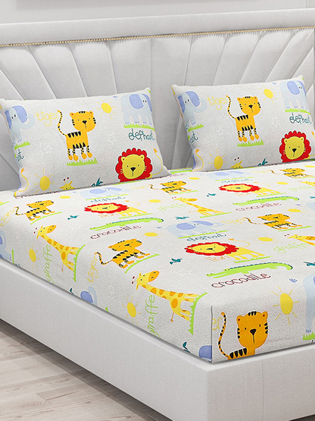 120 GSM Polyester Double Bed Bedsheet with 2 Pillow Covers - Updated - Updated