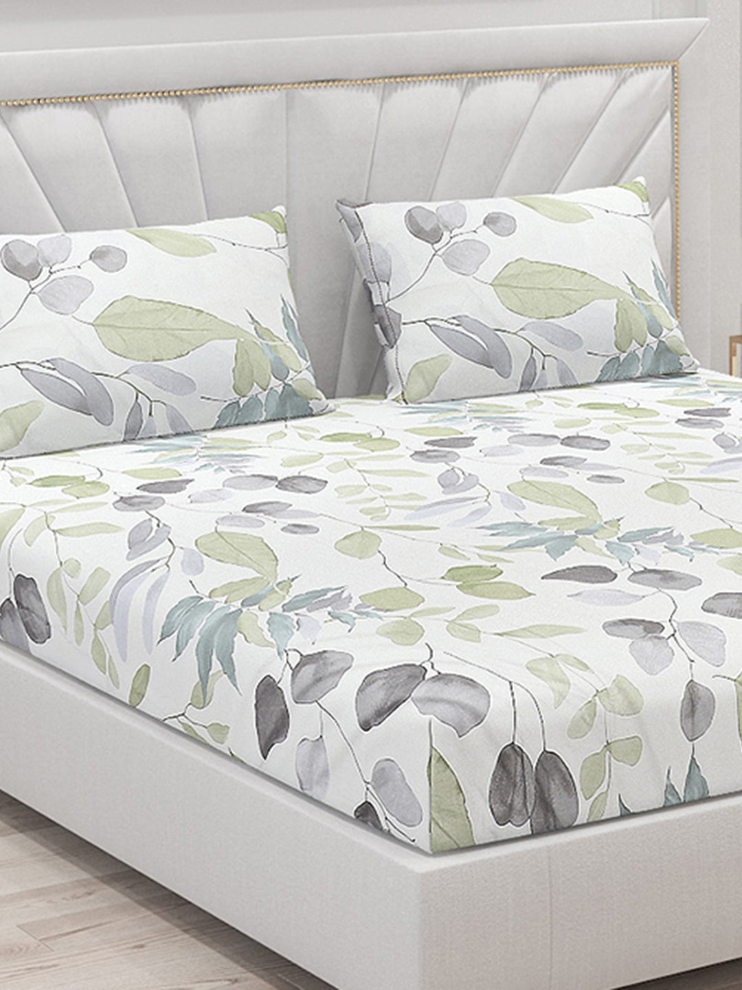 200 TC Cotton Double Bed Bedsheet with 2 Pillow Covers