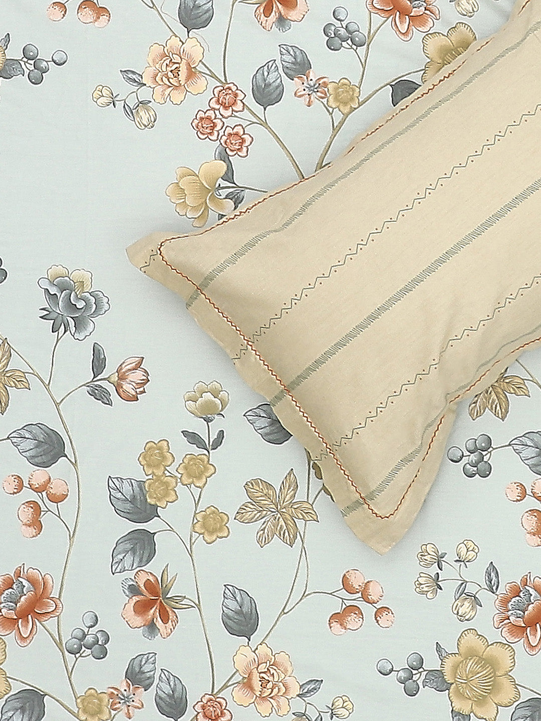 200 TC Cotton Double Bed Bedsheet with 2 Pillow Covers