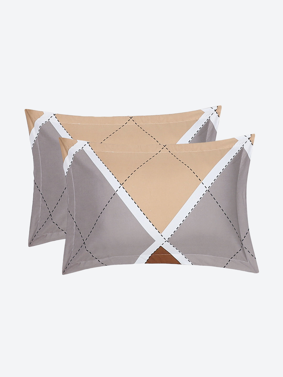 130 GSM Polyester Double Bed Bedsheet with 2 Pillow Covers