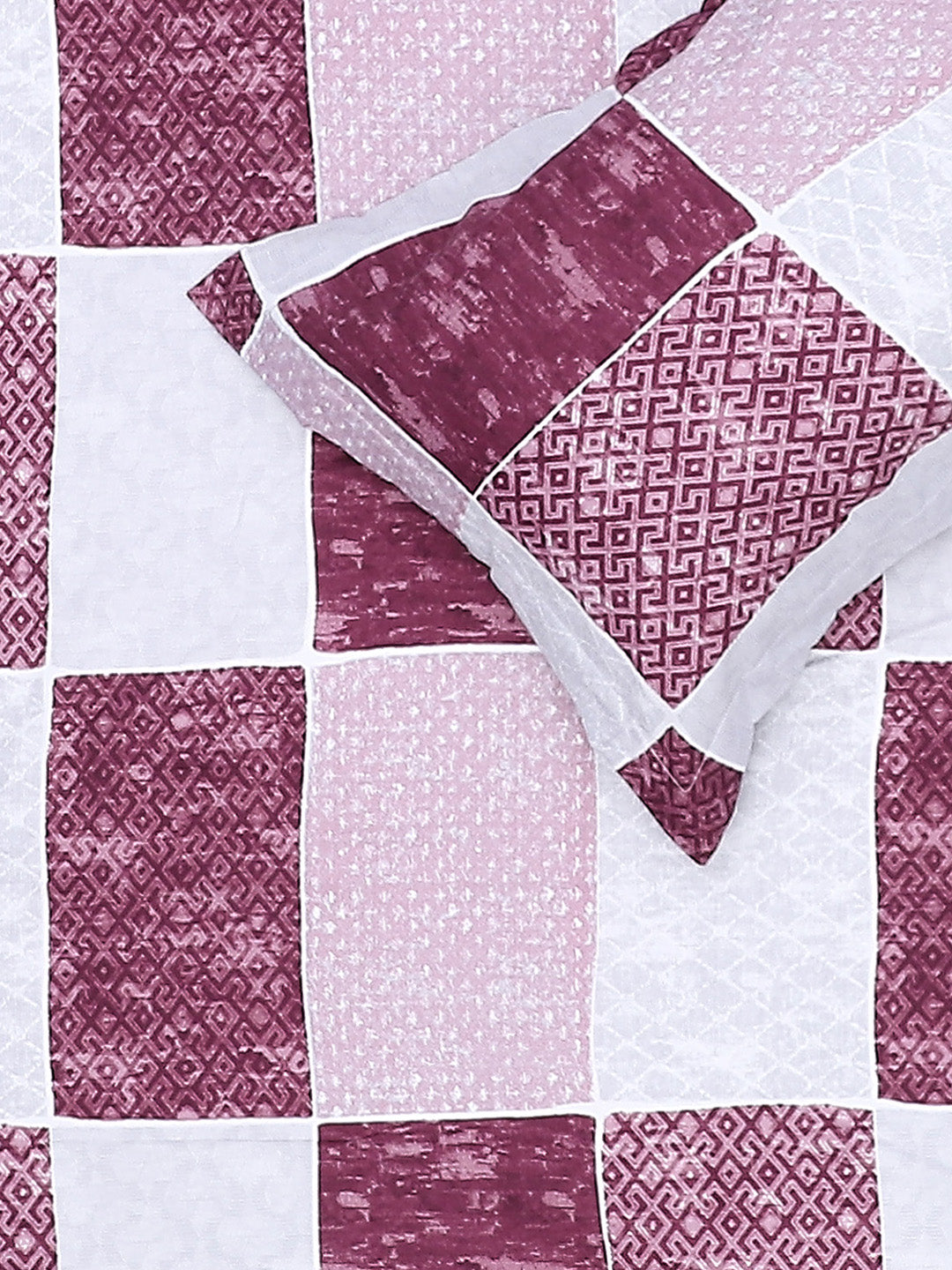 130 GSM Polyester Double Bed Bedsheet with 2 Pillow Covers