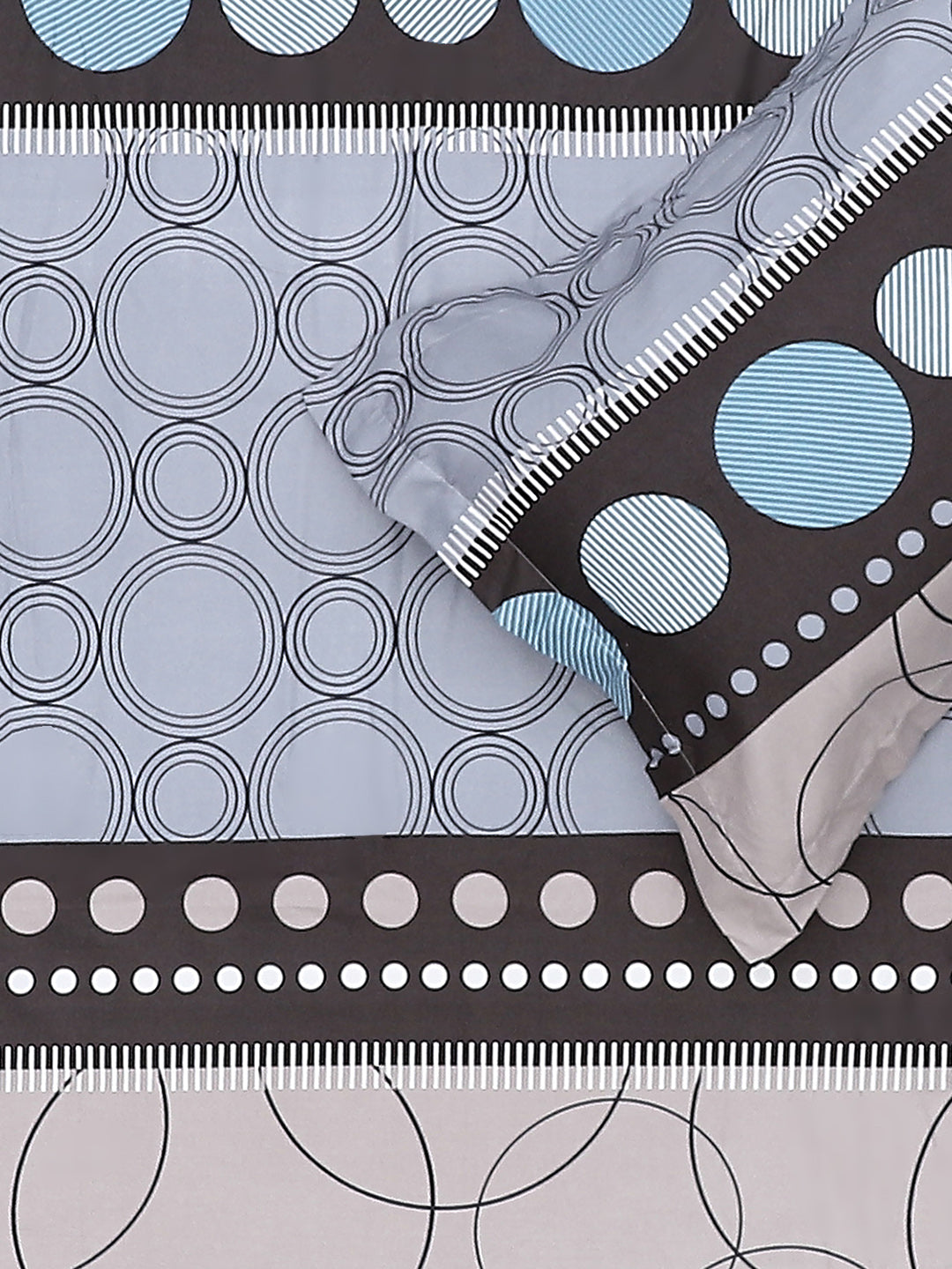 130 GSM Polyester Double Bed Bedsheet with 2 Pillow Covers