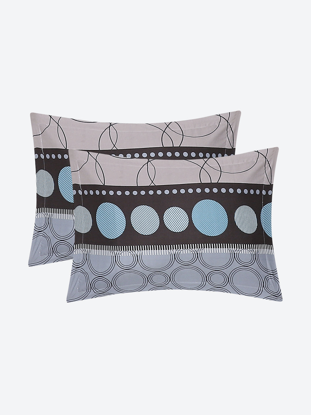 130 GSM Polyester Double Bed Bedsheet with 2 Pillow Covers