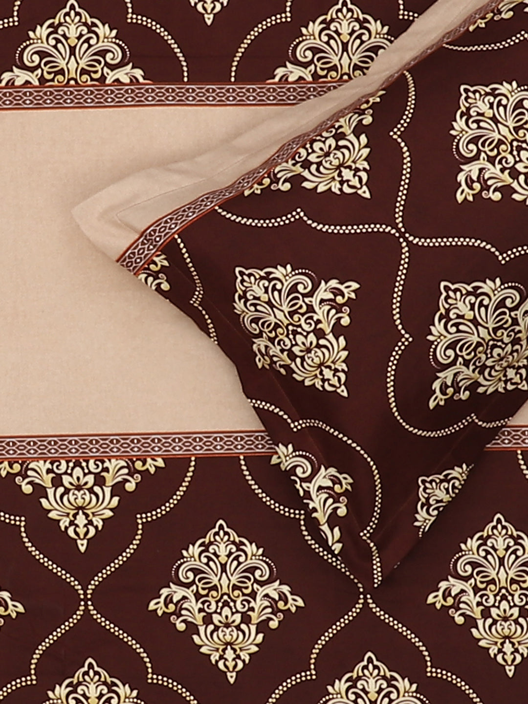 110 GSM Polyester Double Bed Bedsheet with 2 Pillow Covers - Updated - Updated - Updated