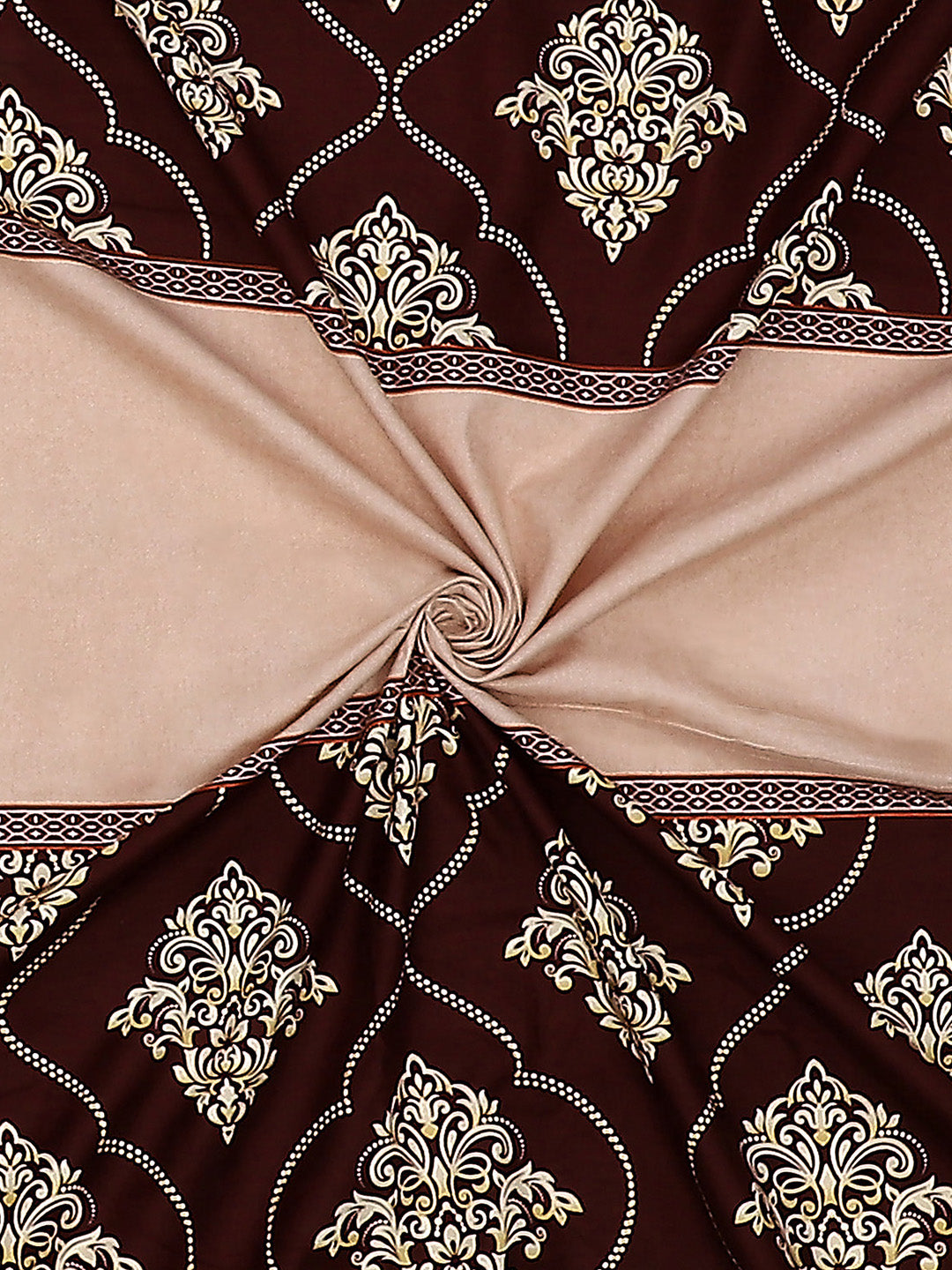 110 GSM Polyester Double Bed Bedsheet with 2 Pillow Covers - Updated - Updated - Updated