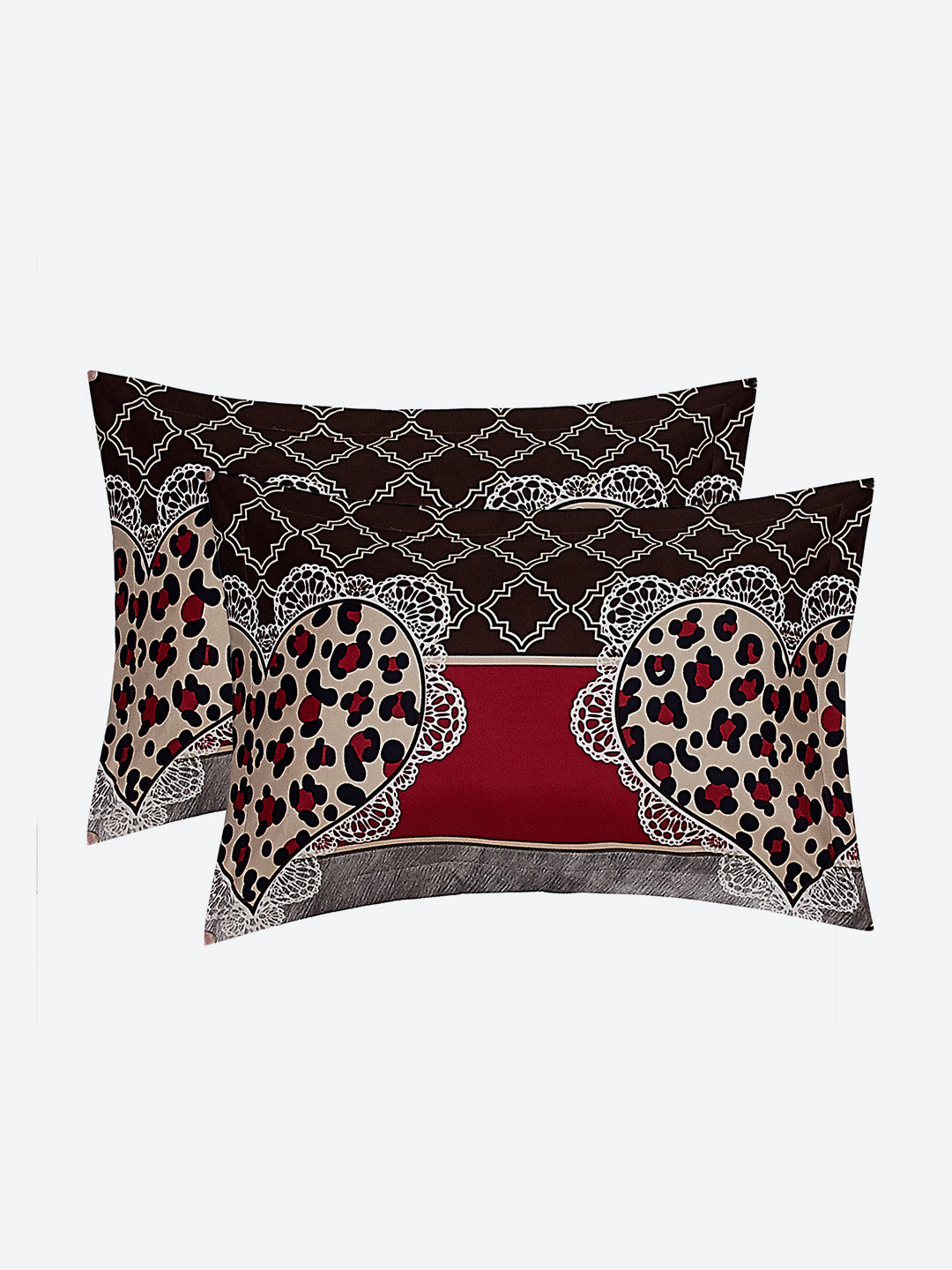 110 GSM Polyester Double Bed Bedsheet with 2 Pillow Covers - Updated - Updated - Updated